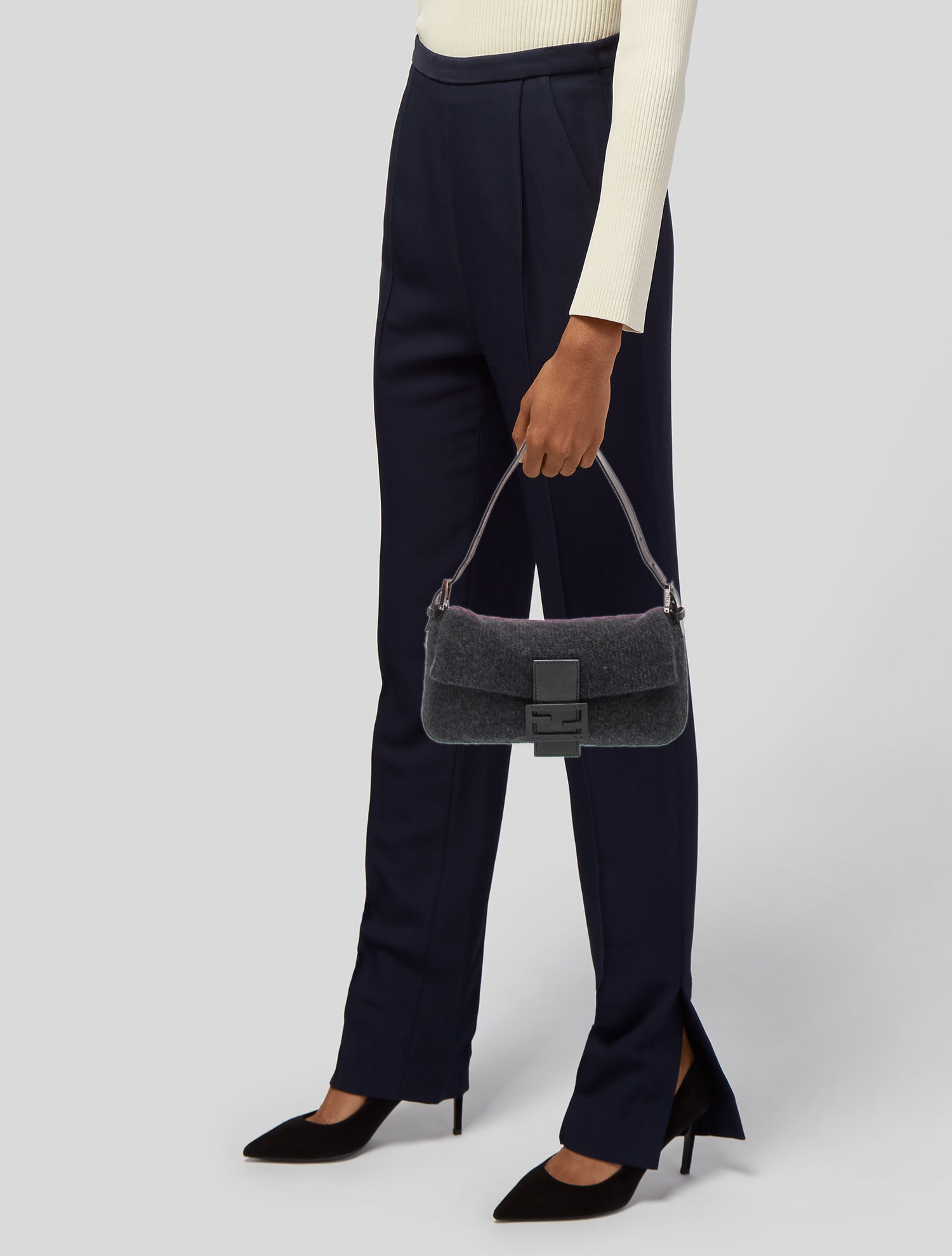 Christian Dior VIntage Double Saddle Bag - Black Shoulder Bags
