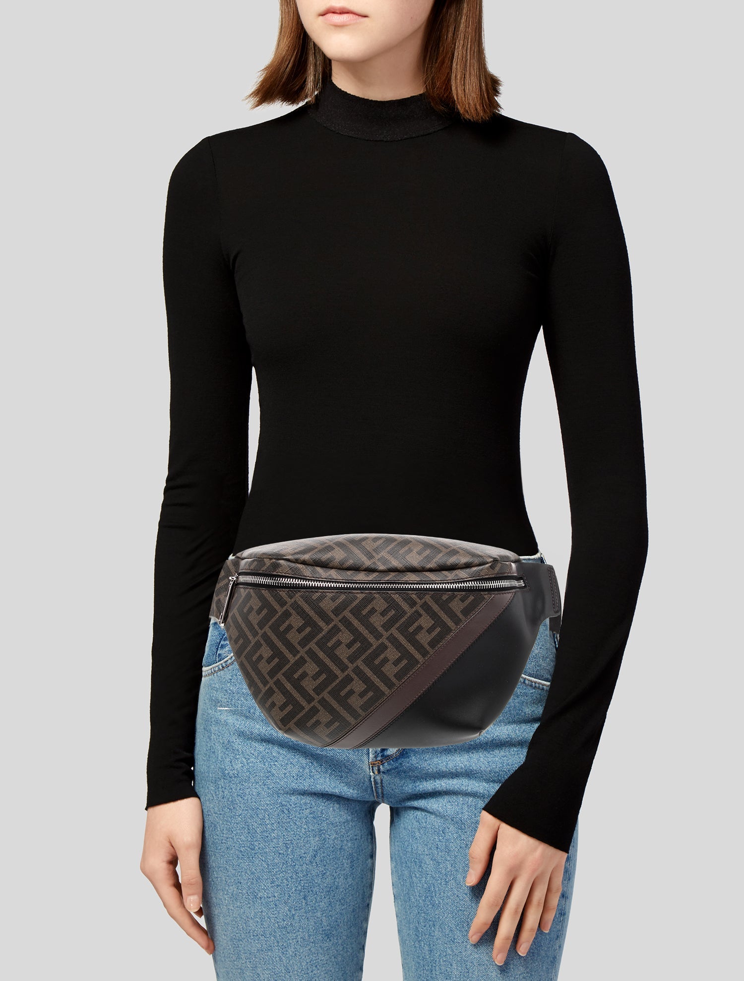 Fendi Zucca FF Maglia Belt Bag