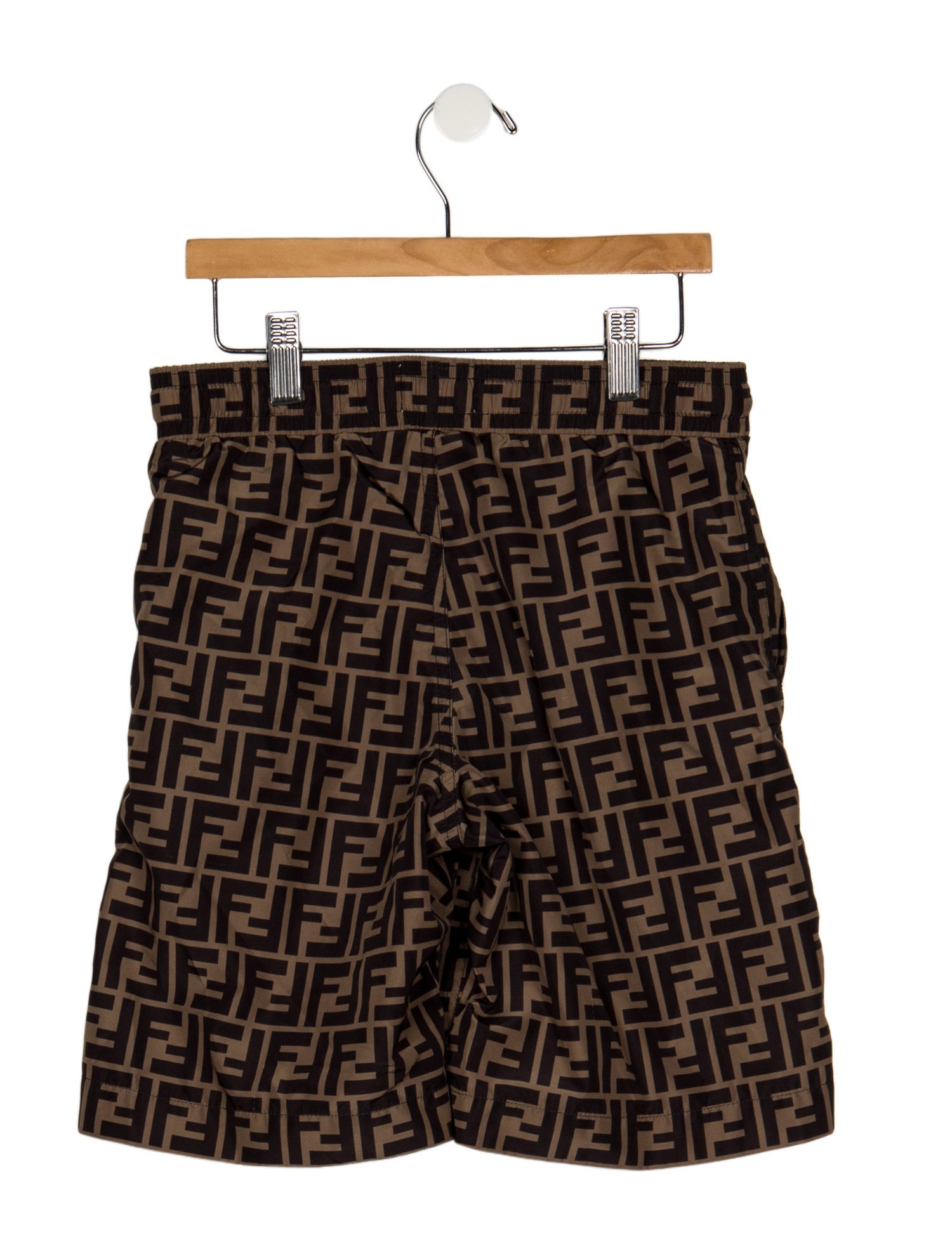 Fendi Toddler Boys' Zucca FF Swim Trunks