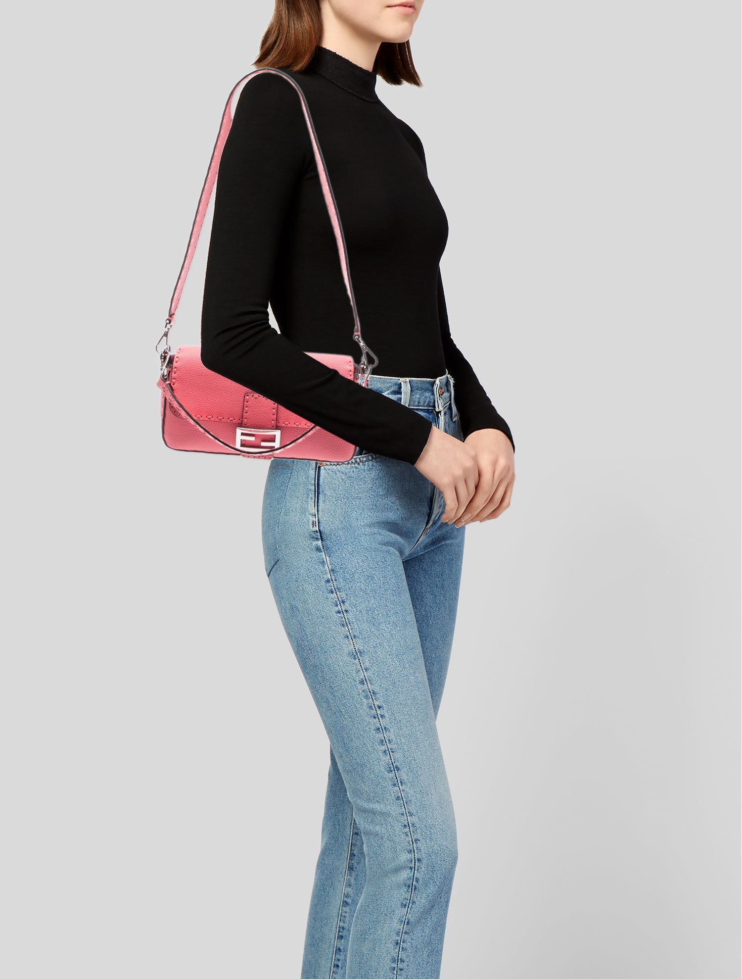 Fendi Leather Baguette