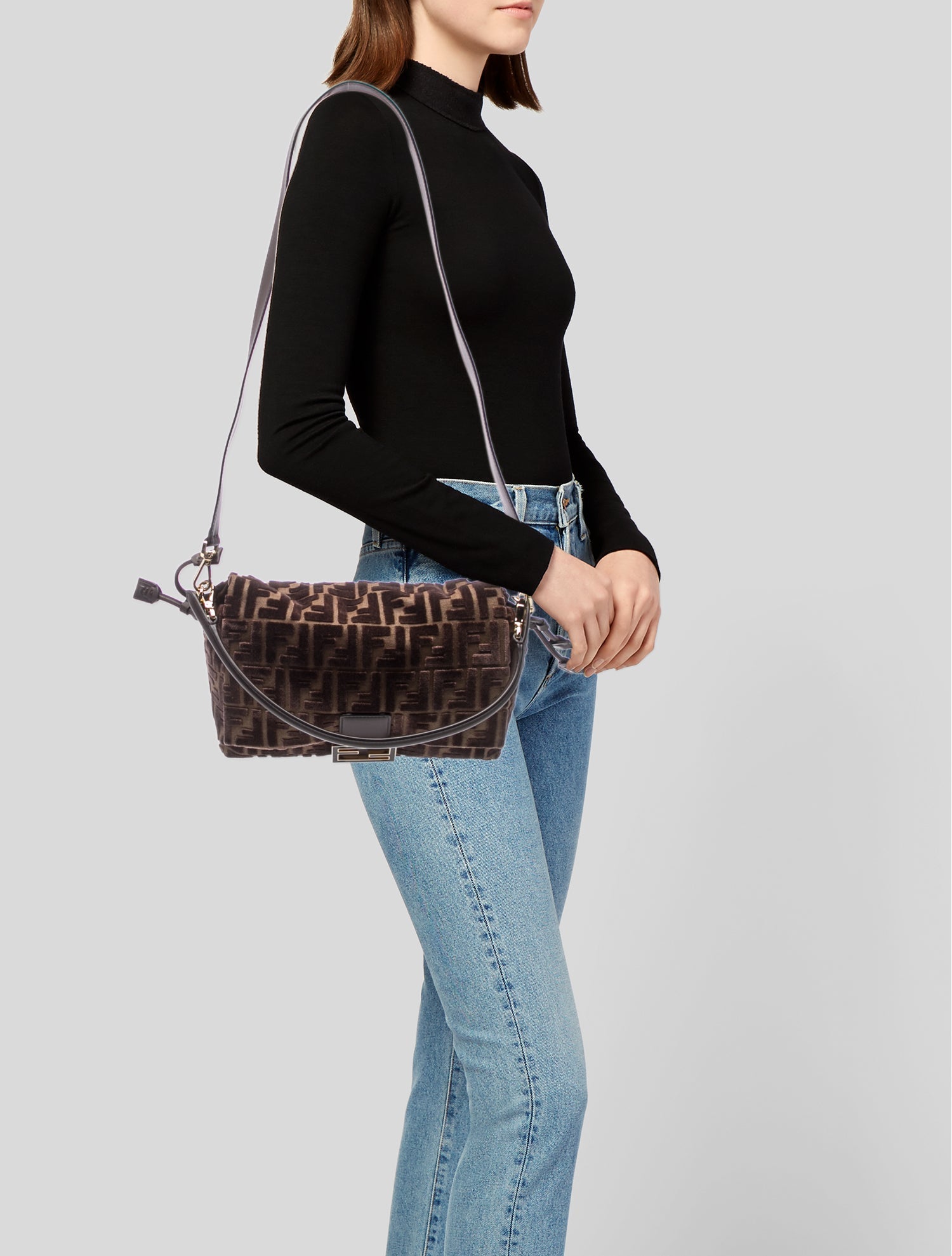 Fendi Zucca FF Mamma Baguette Medium