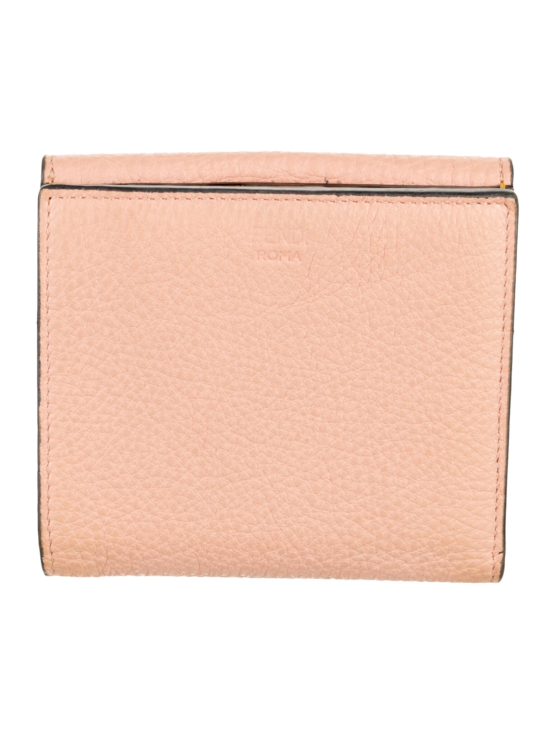Fendi 2022 Leather Compact Wallet