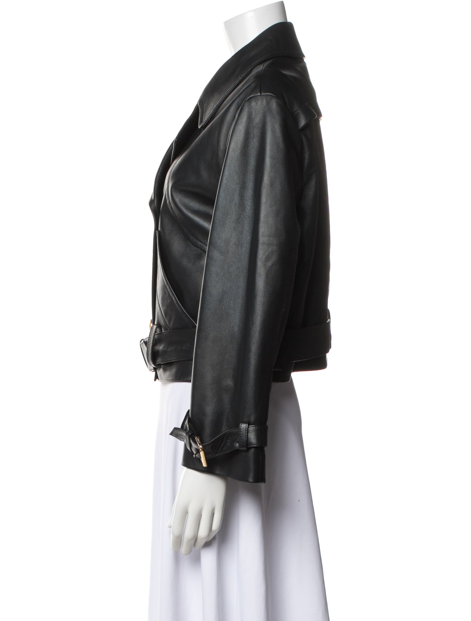 Fendi Lamb Leather Biker Jacket