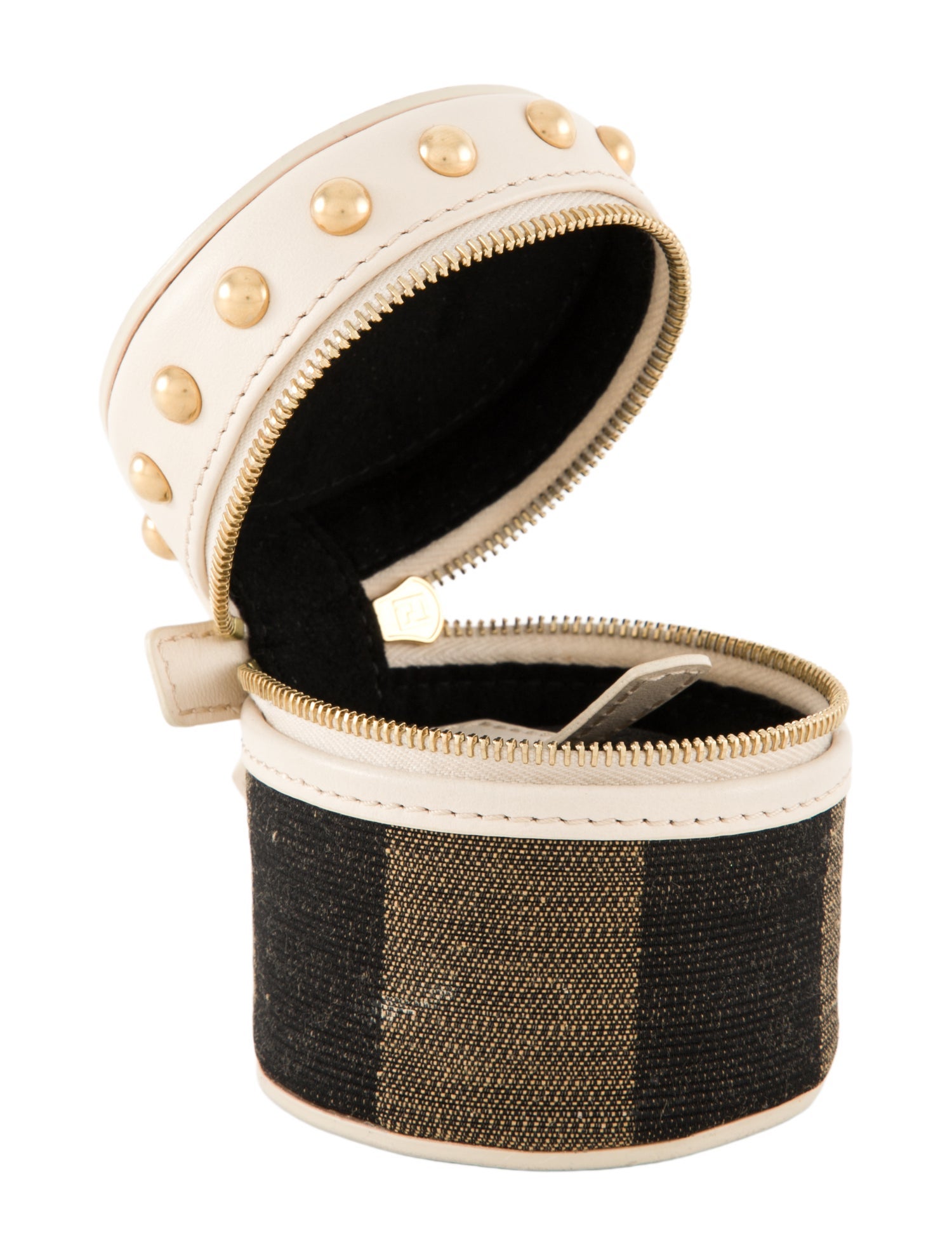 Fendi Pequin Travel jewelry Case
