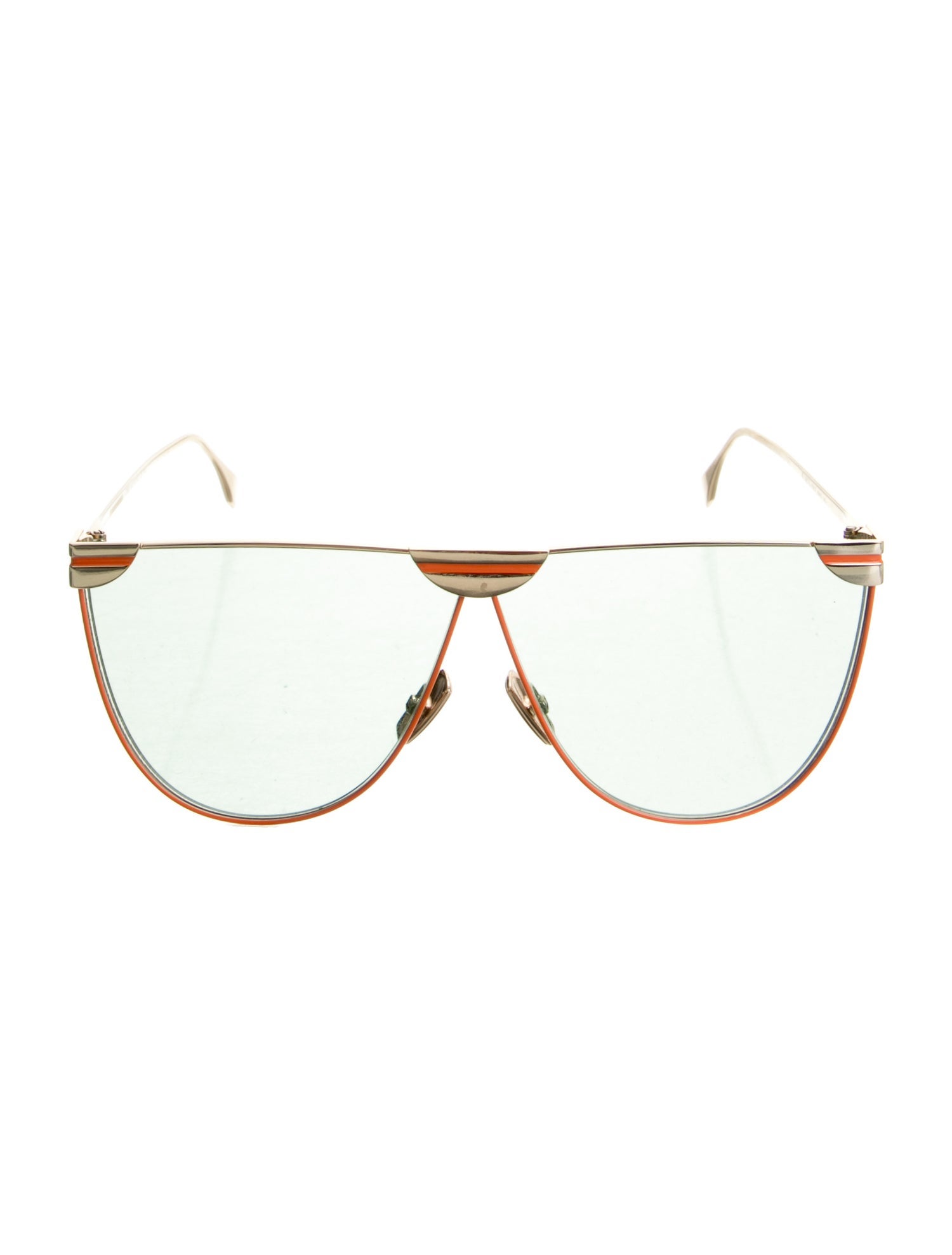Chrome Hearts Milk Mask II Square Sunglasses - Brown Sunglasses