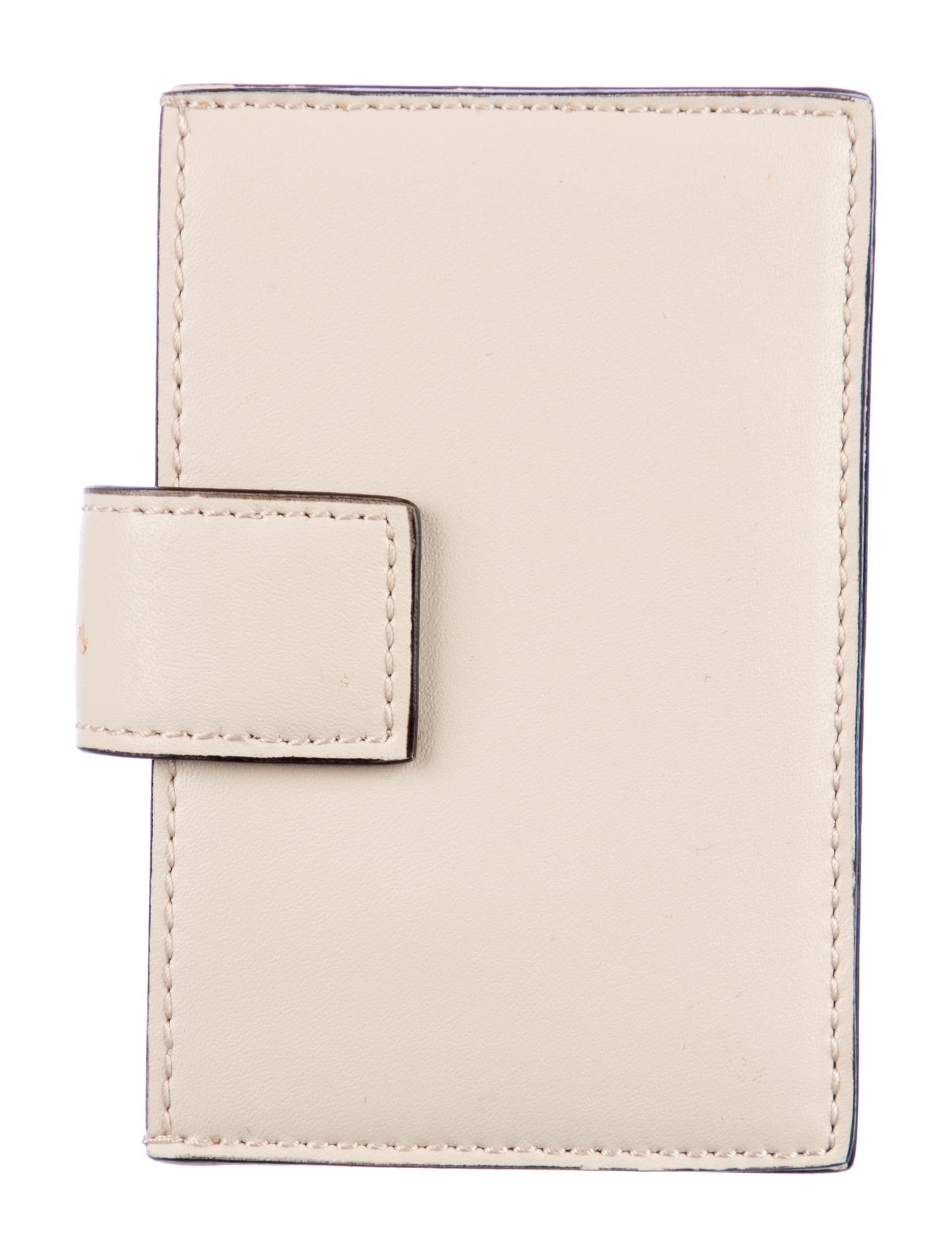 Fendi Accordion Compact Leather Bifold Wallet