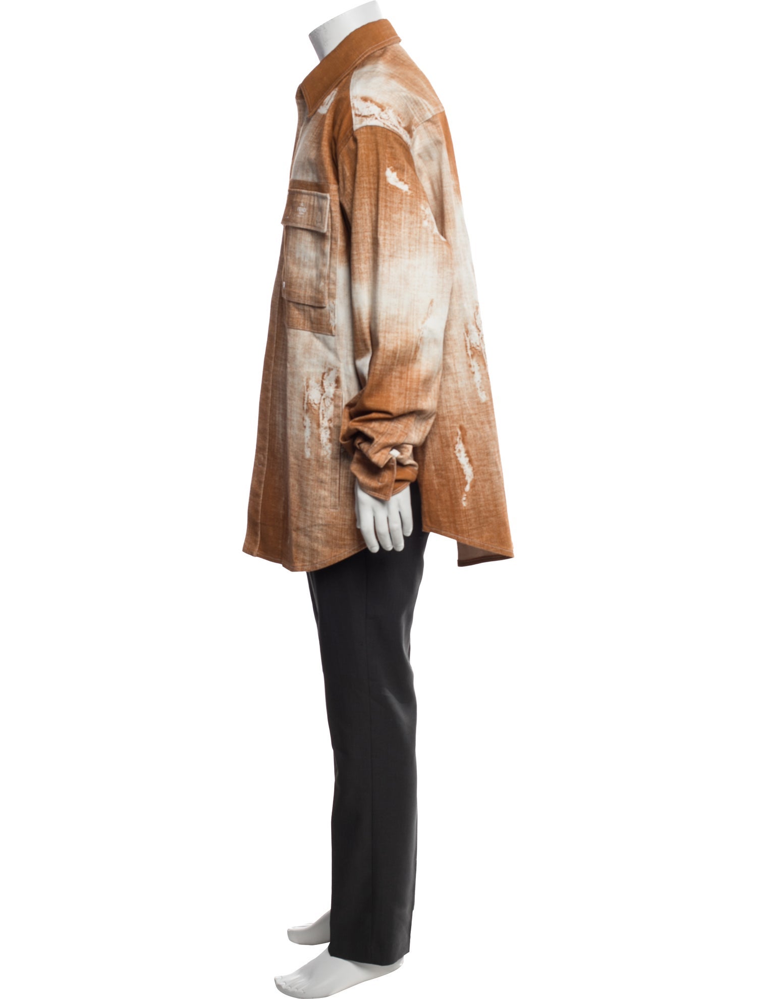 Fendi Printed Long Sleeve Shirt