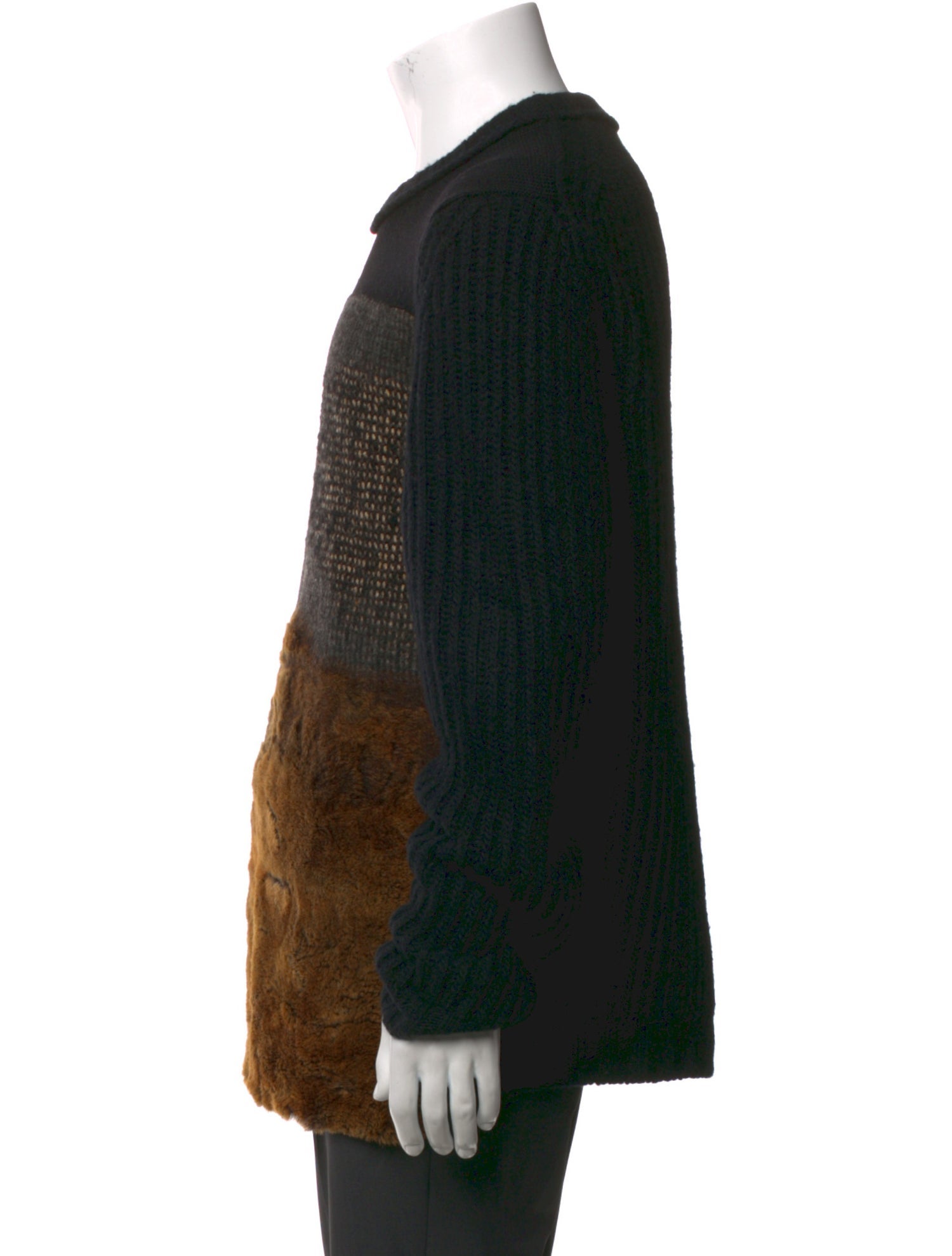 Fendi Virgin Wool Patterned Pullover w/ Tags