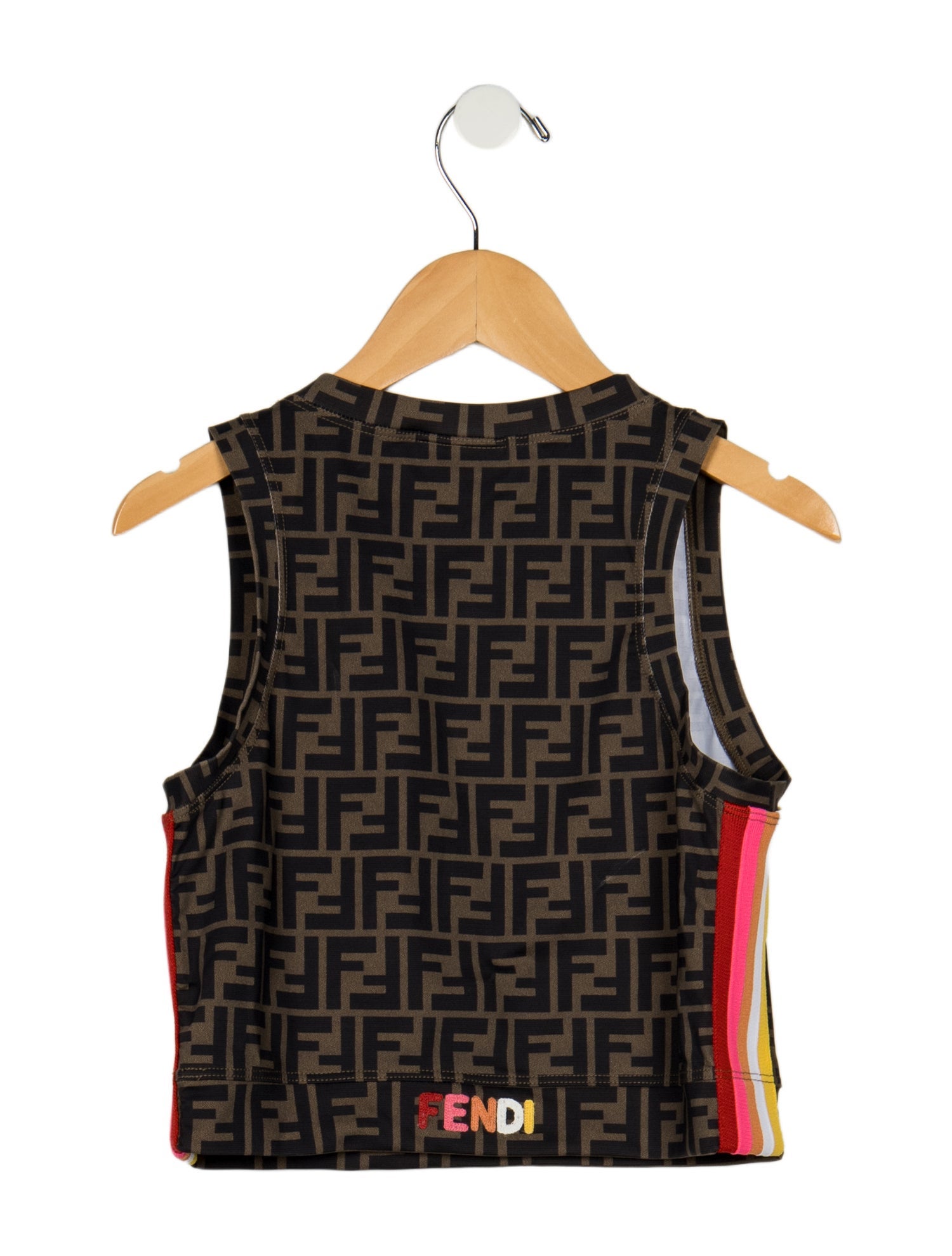 Fendi Kids Zucca Tank Top