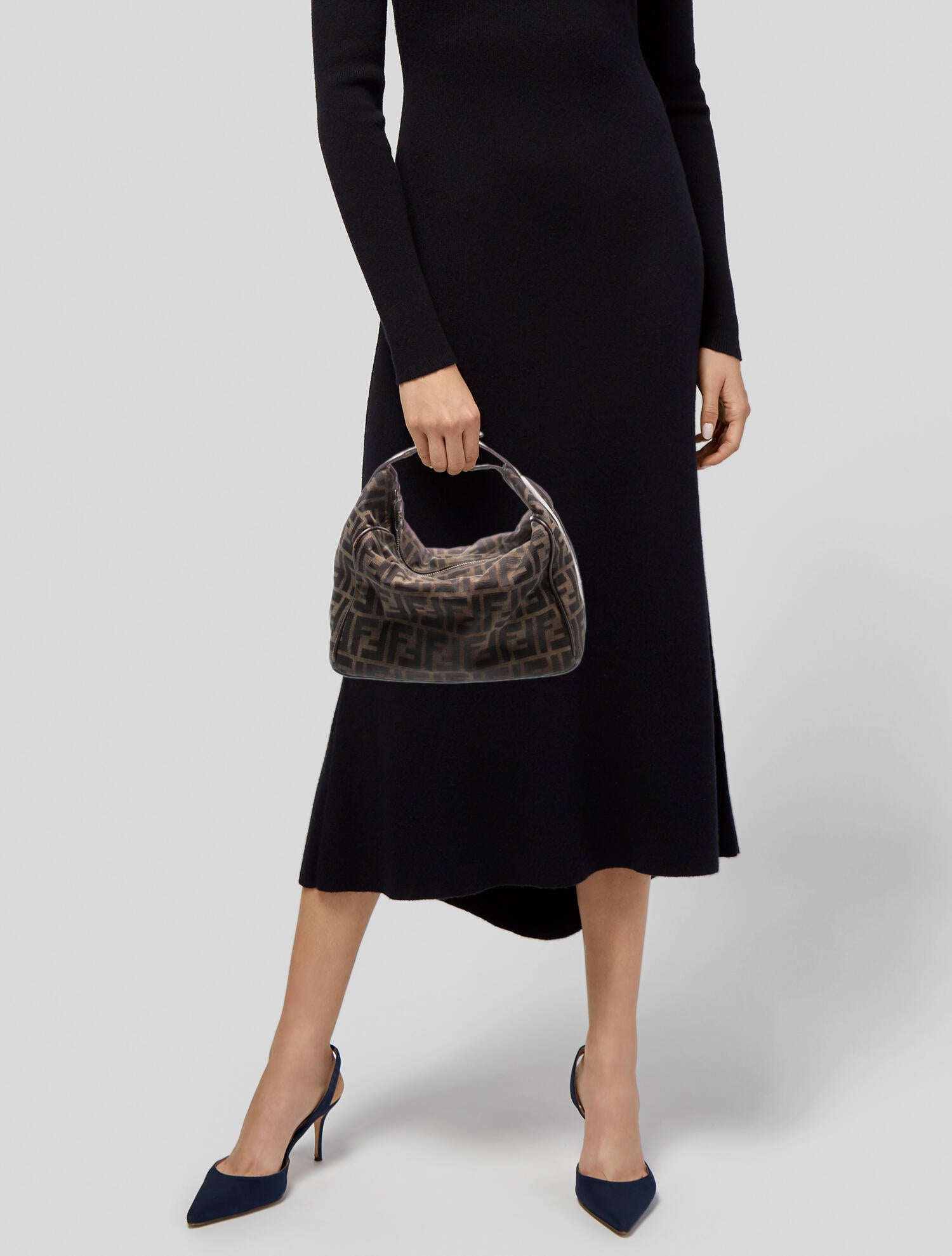 Fendi Zucca FF Top Handle Bag Vintage