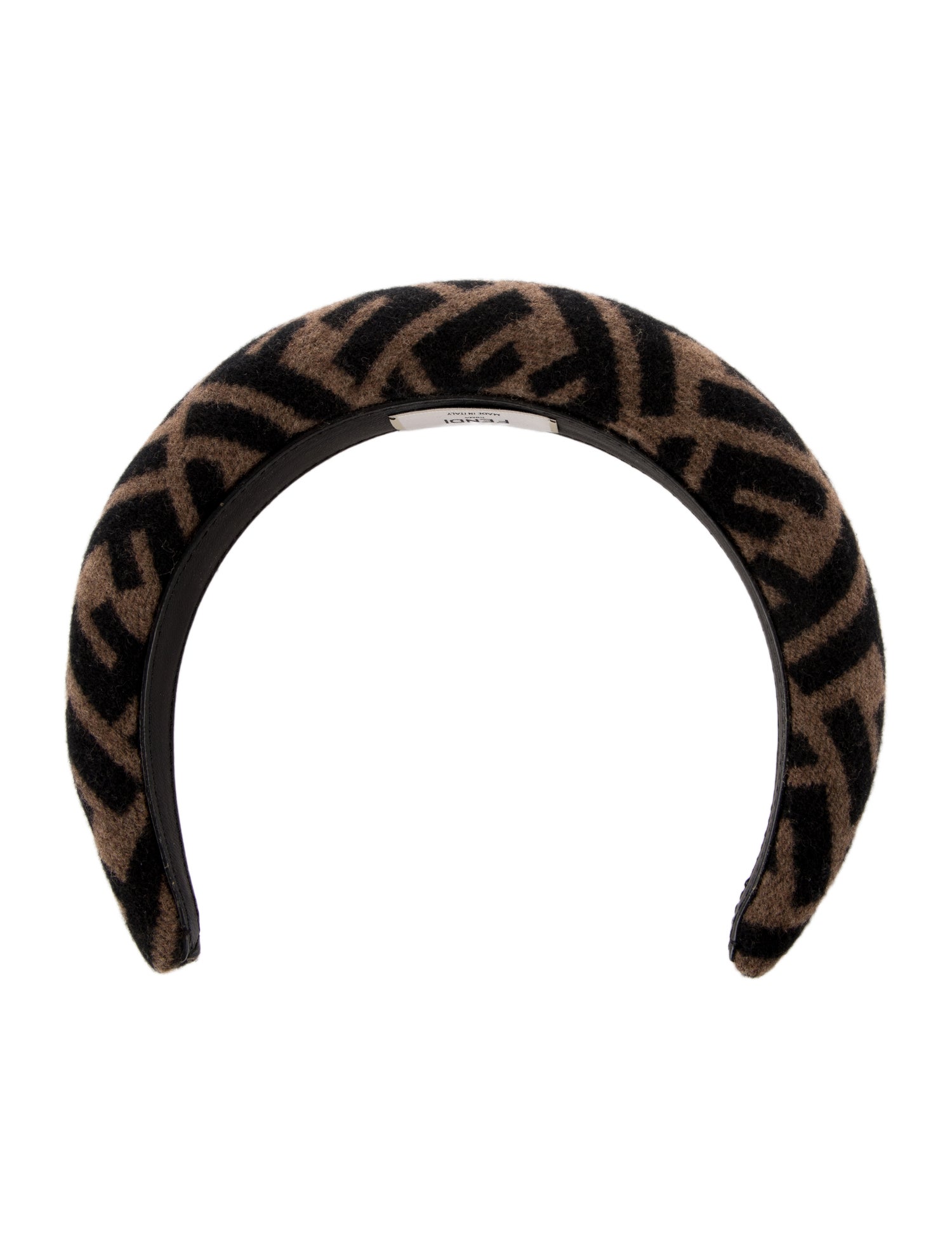 Fendi Womens Wool Headband - Brown Hair Accessories, Accessories