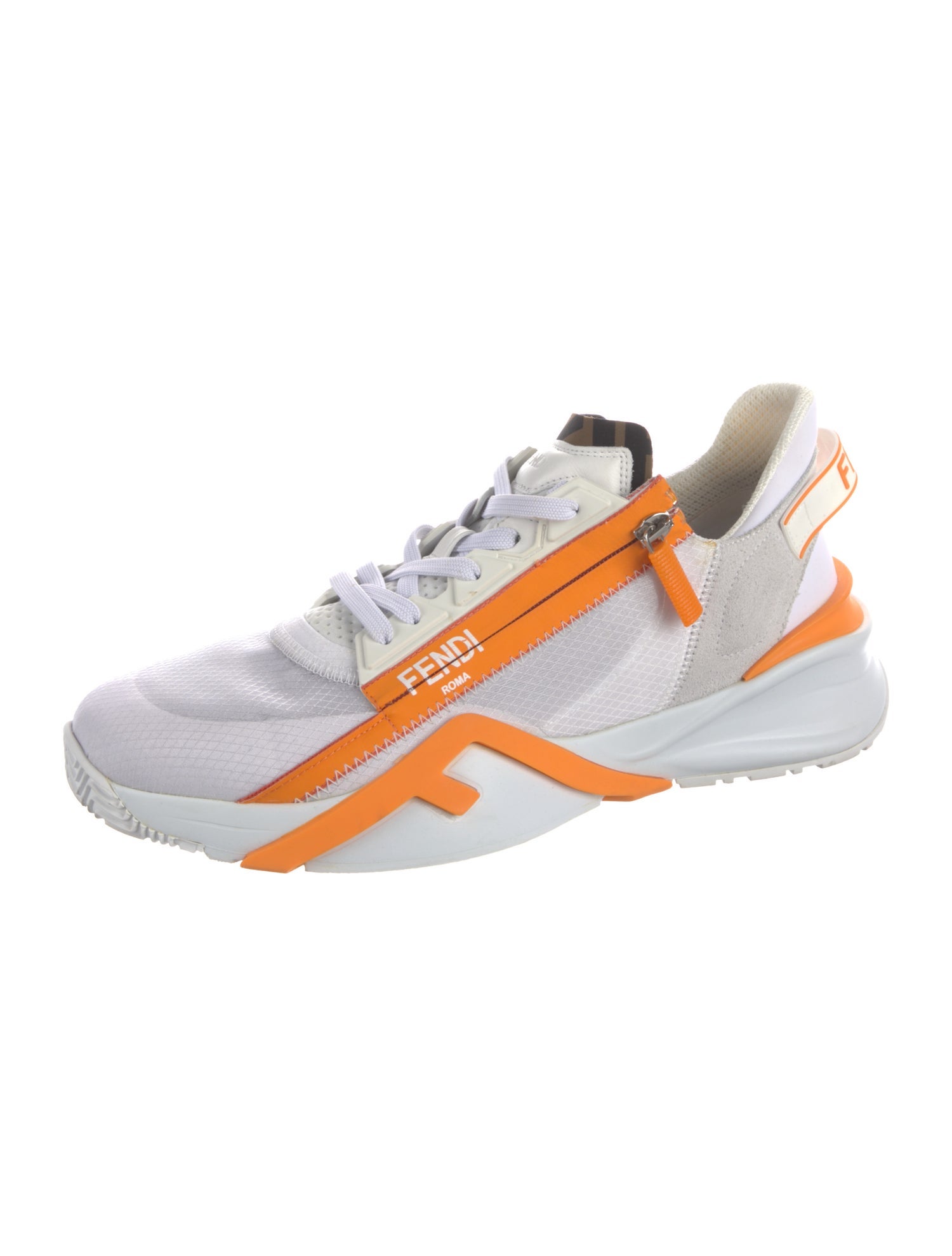 Fendi Zucca FF Logo Mesh Athletic Sneakers