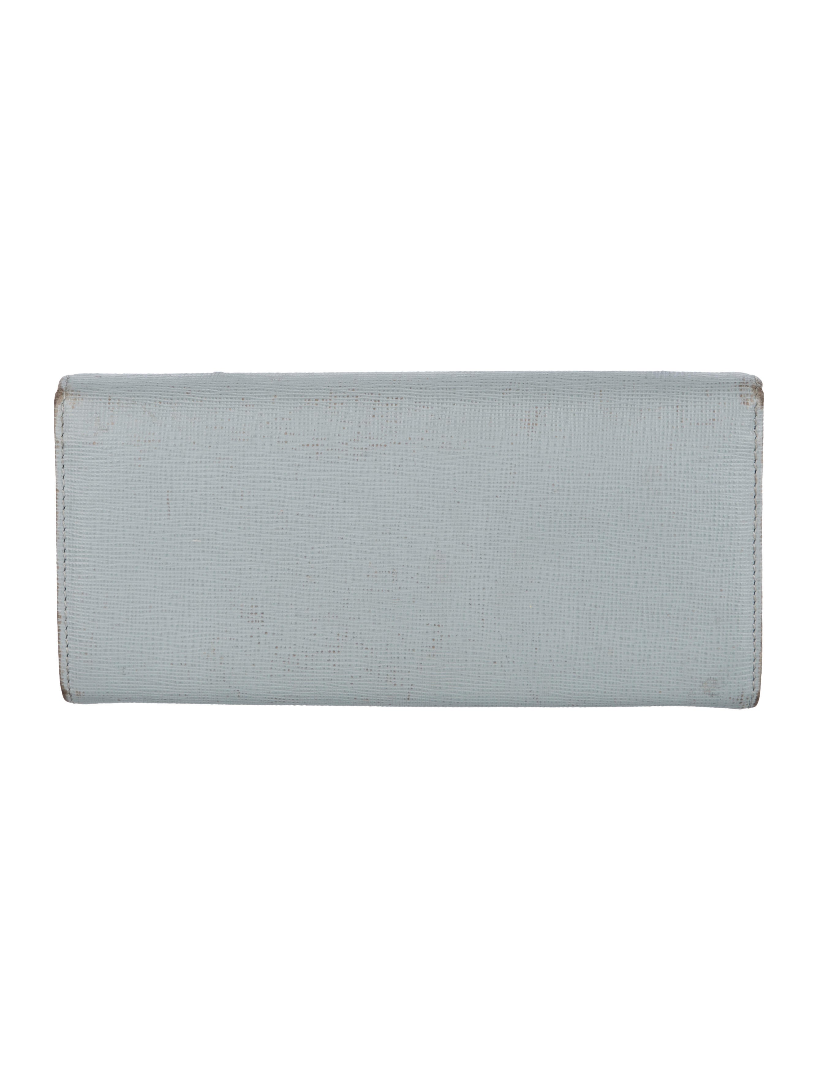 Fendi Vitello Continental Leather Continental Wallet