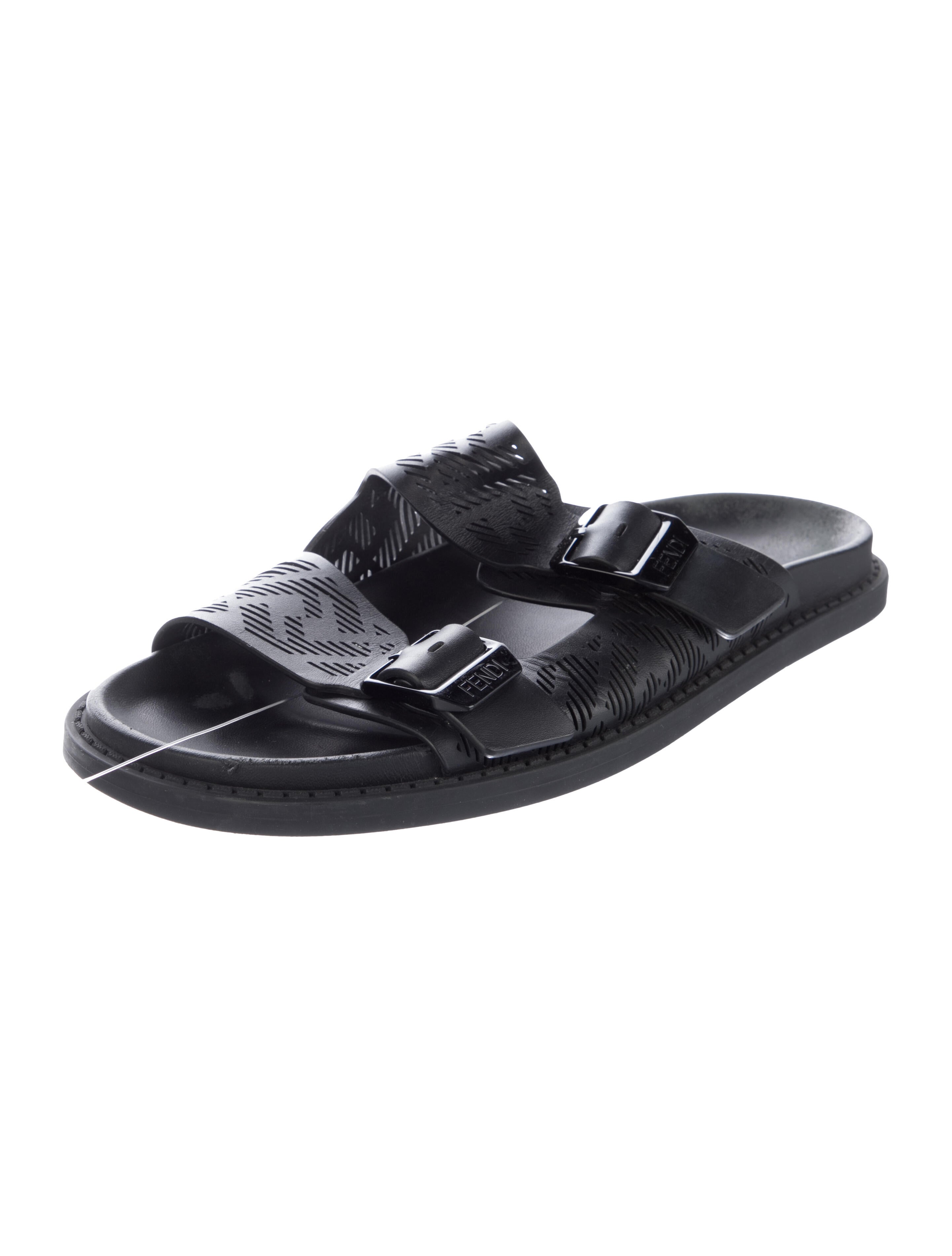 Fendi Rubber Graphic Print Slides