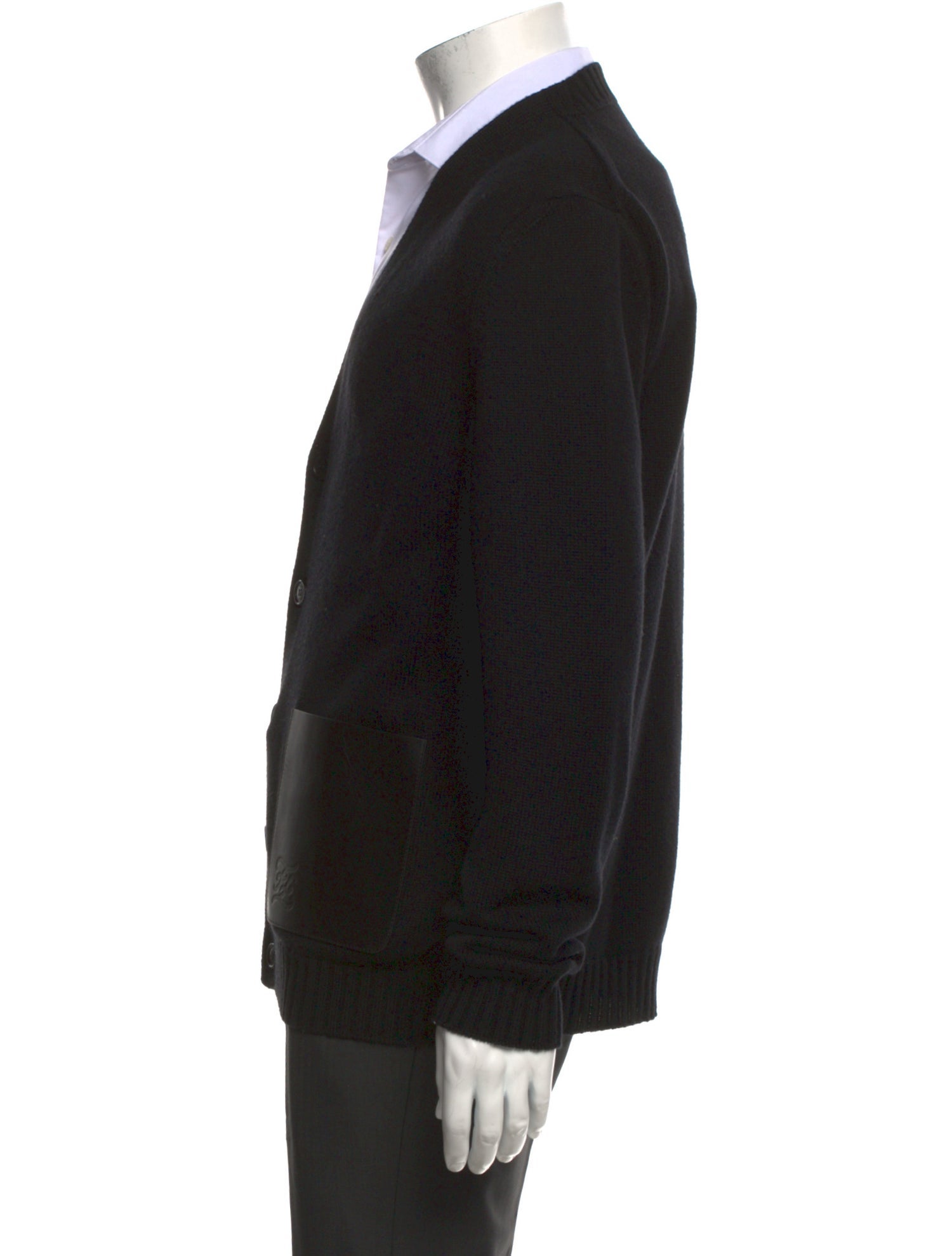 Fendi Wool V-Neck Cardigan
