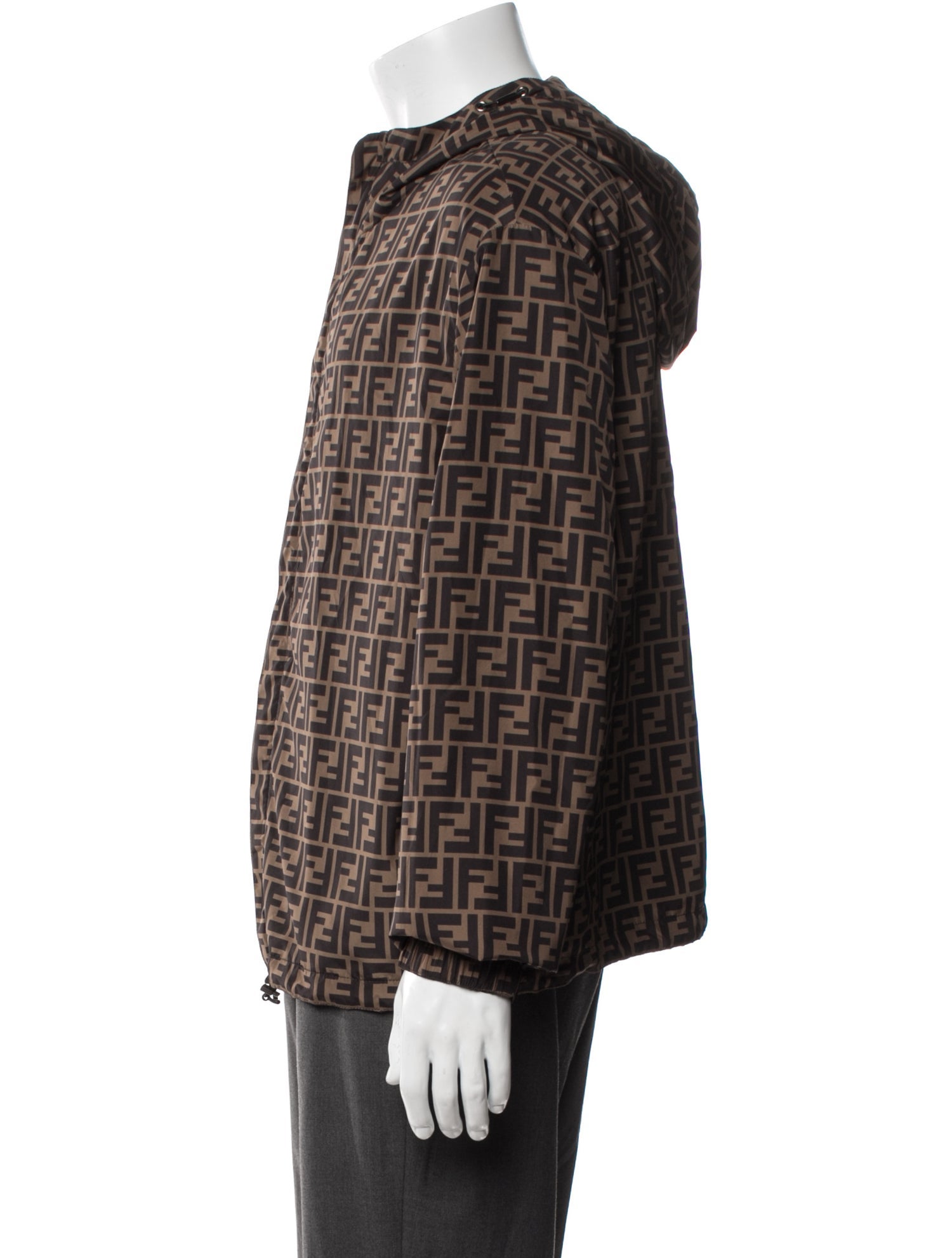 Fendi Zucca FF Logo Graphic Print Jacket
