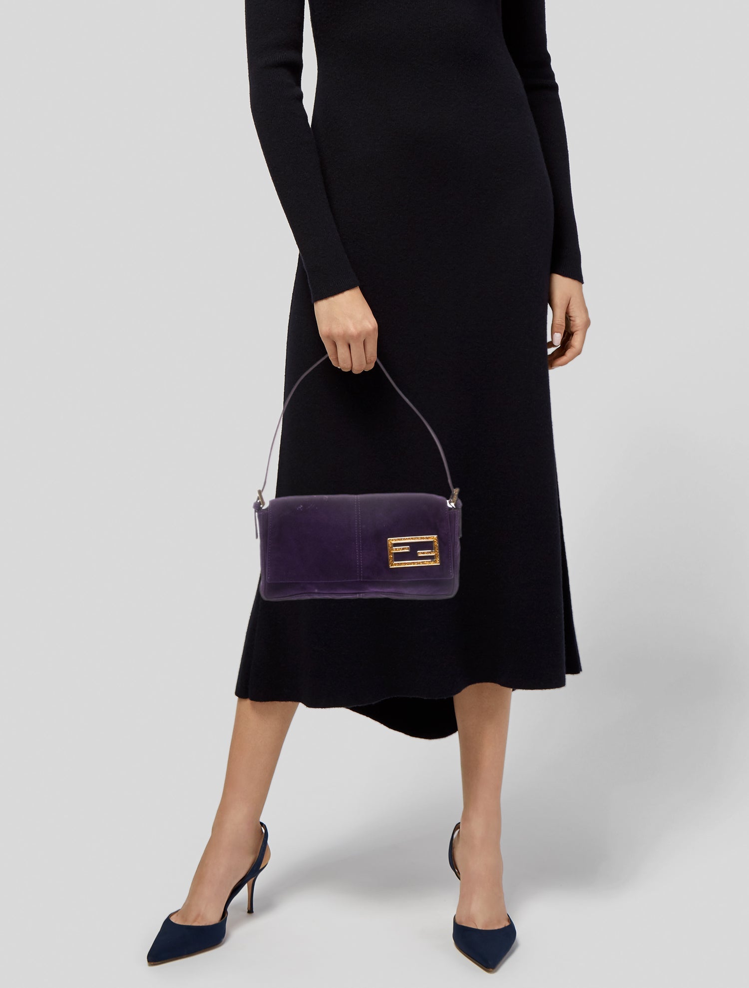 Fendi Zucca Devil Trapezio - Brown Shoulder Bags, Handbags