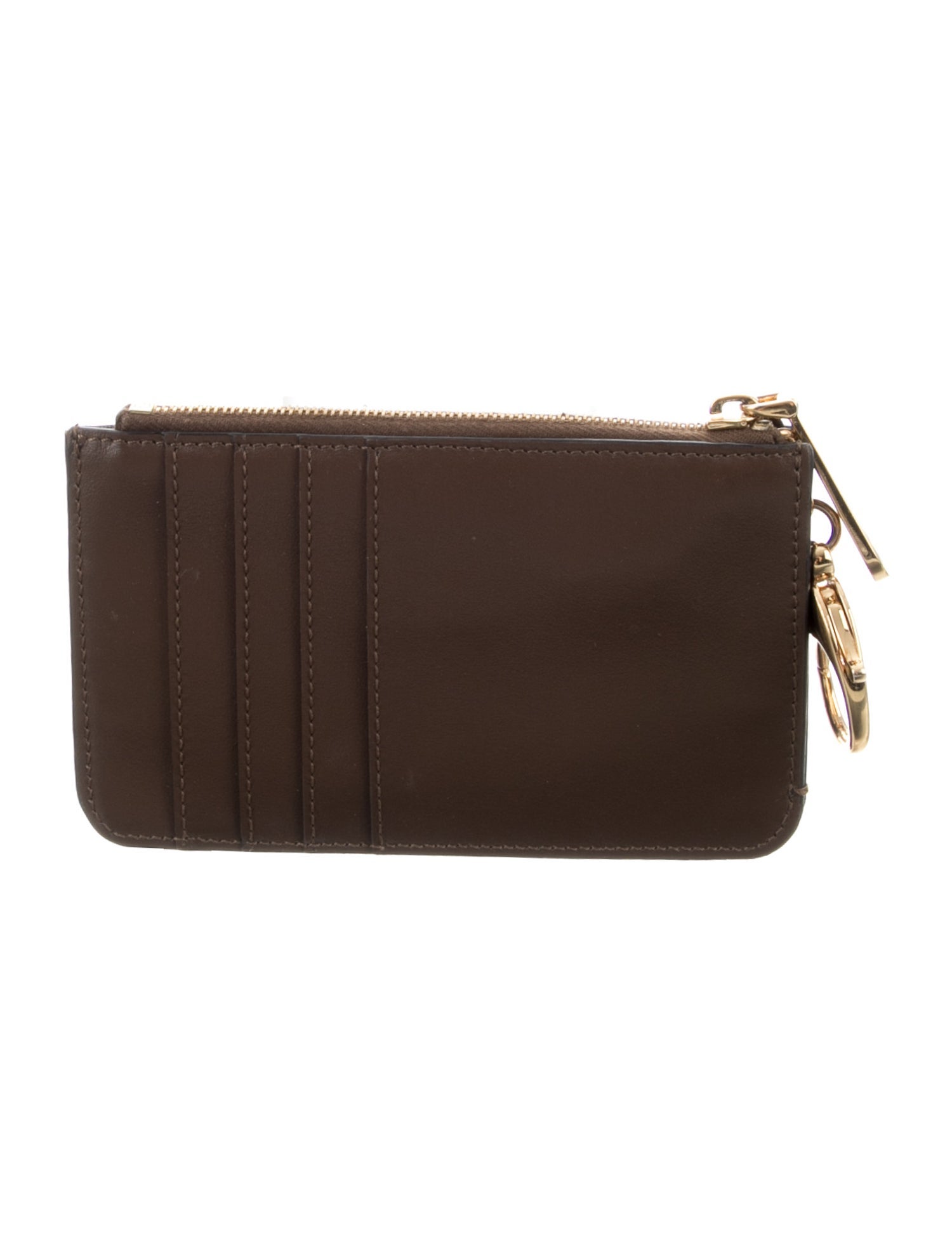 バッグ Gucci GG Accessory Pouch Leather Brown Gucci GG Signature Leather Coin Pouch - Red Wallets, Accessories