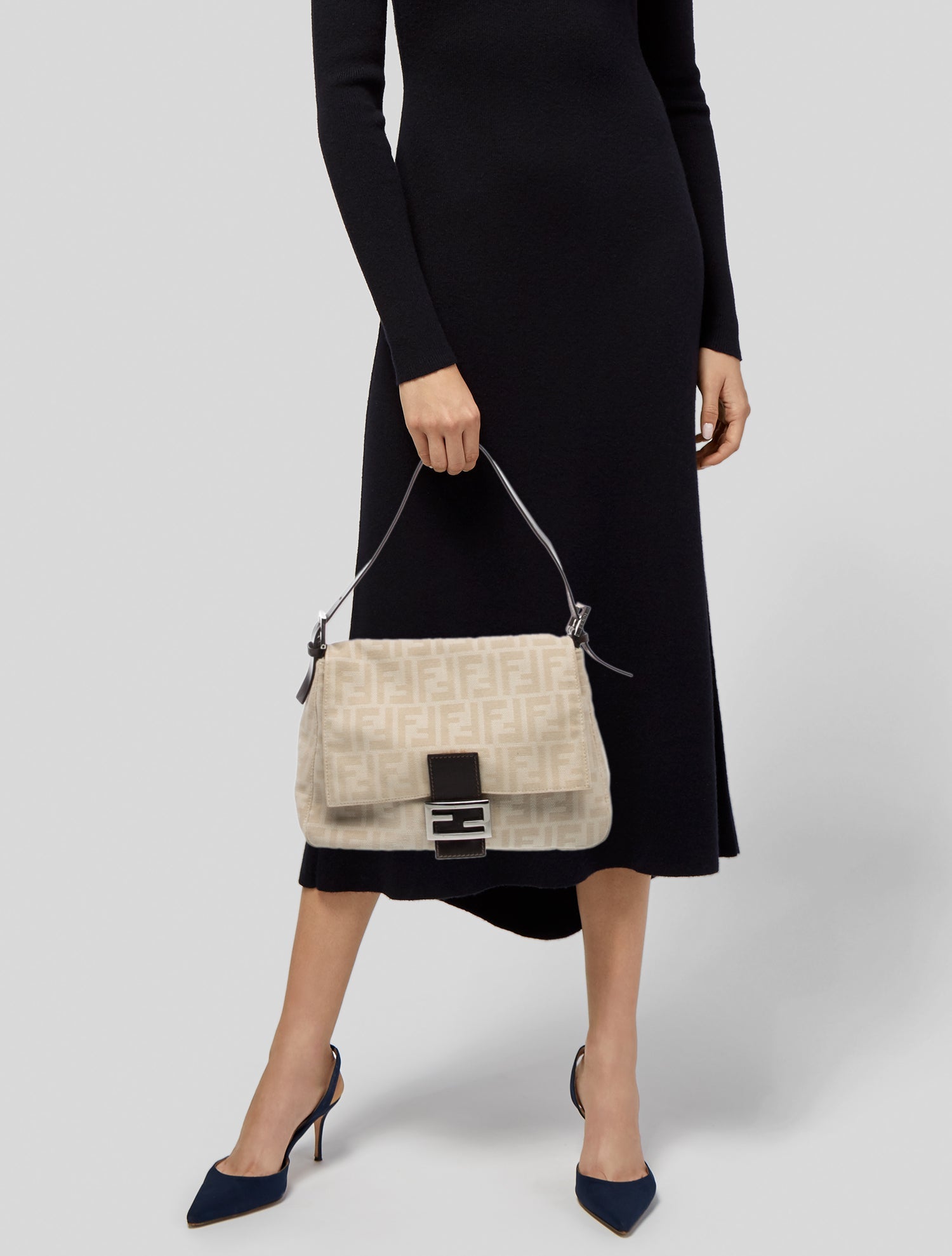 Fendi Ponyhair Mama Forever Baguette - Pink Shoulder Bags