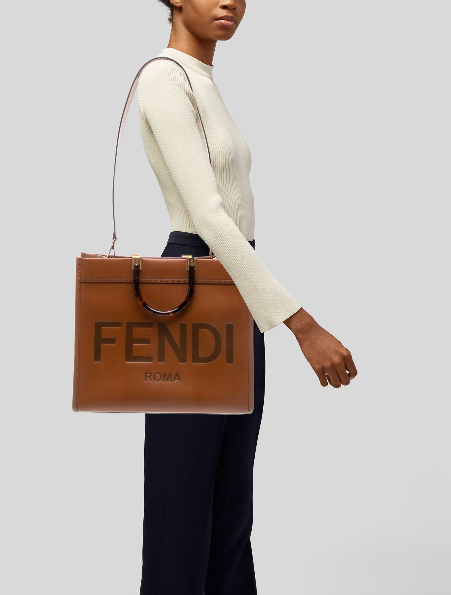 Fendi Leather Shoulder Bag