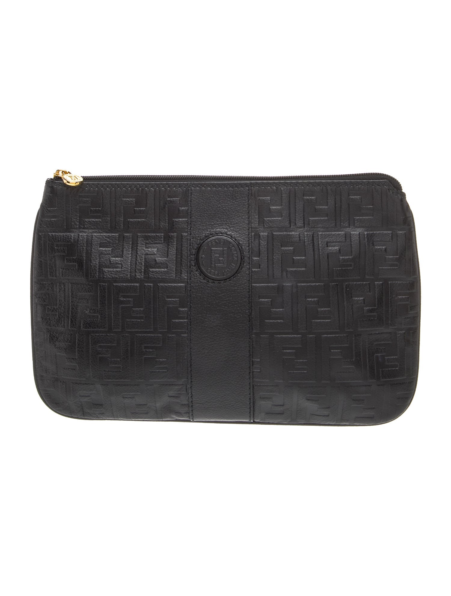 Fendi Crossword Clutch - Black Clutches, Handbags - FEN26043 | The