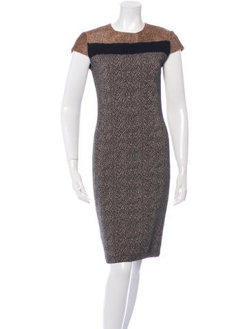 Fendi Cheetah Print Sheath Dress