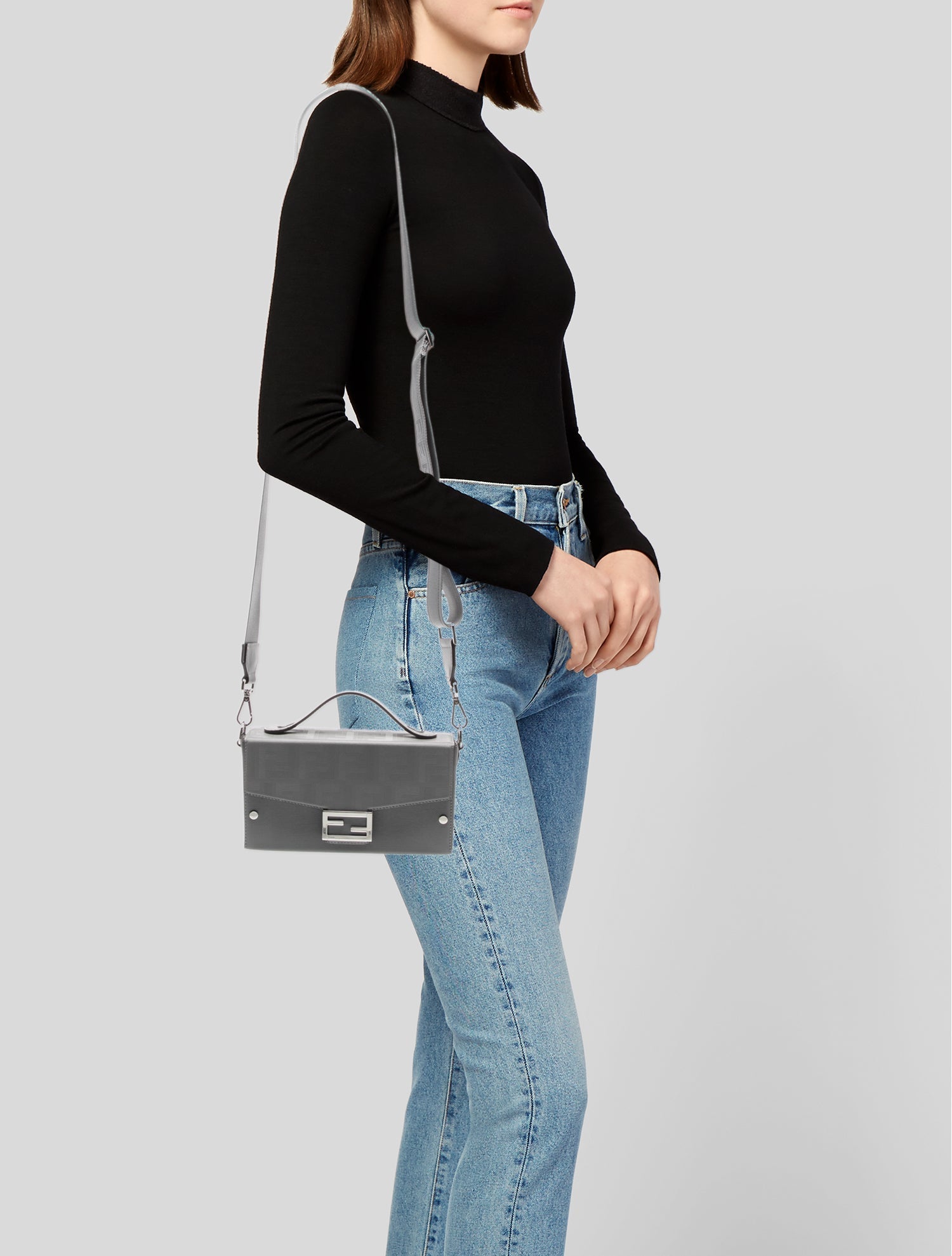 Fendi Zucca FF Baguette - Grey Other, Bags - FEN446770 | The RealReal
