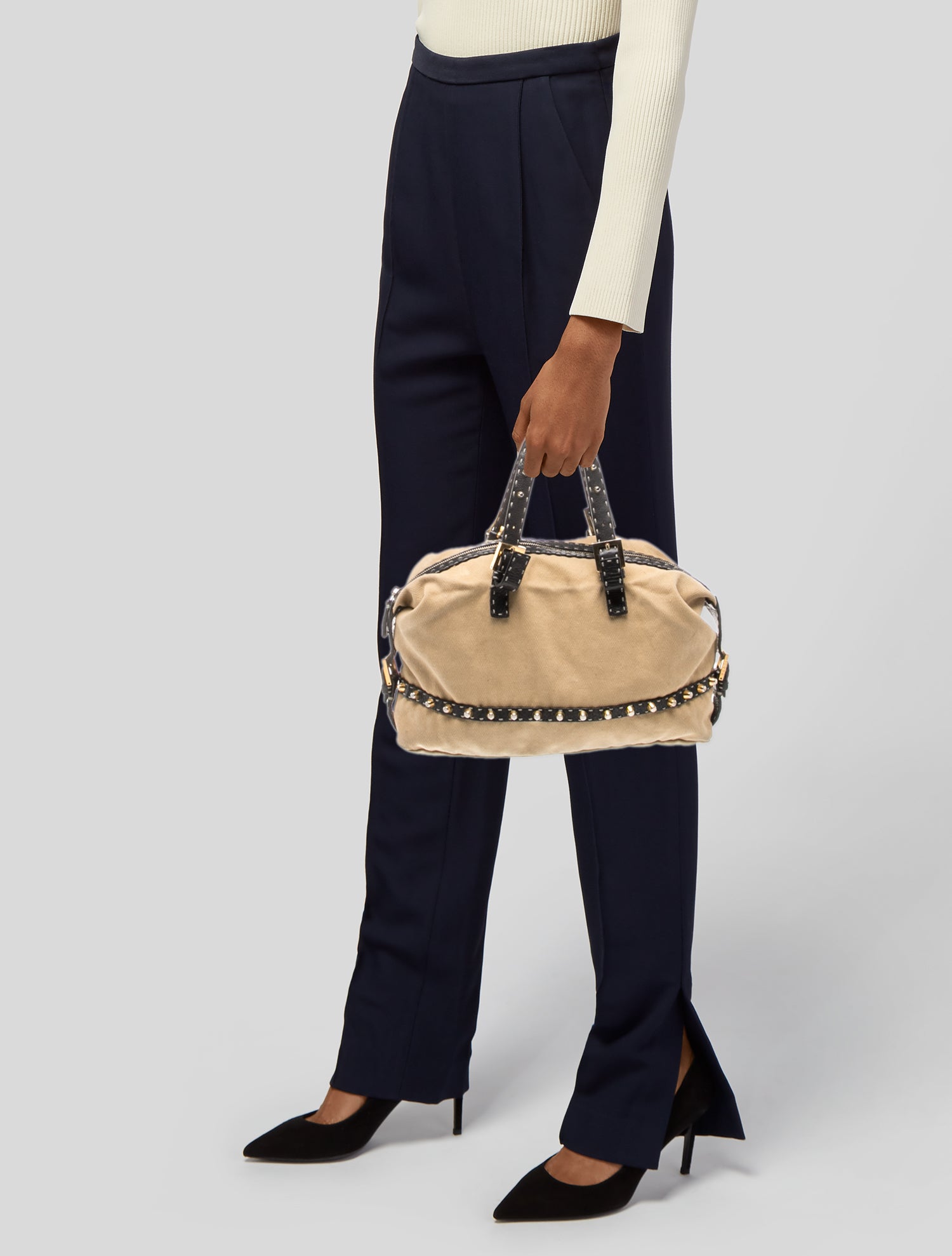 Fendi Canvas Selleria Vintage