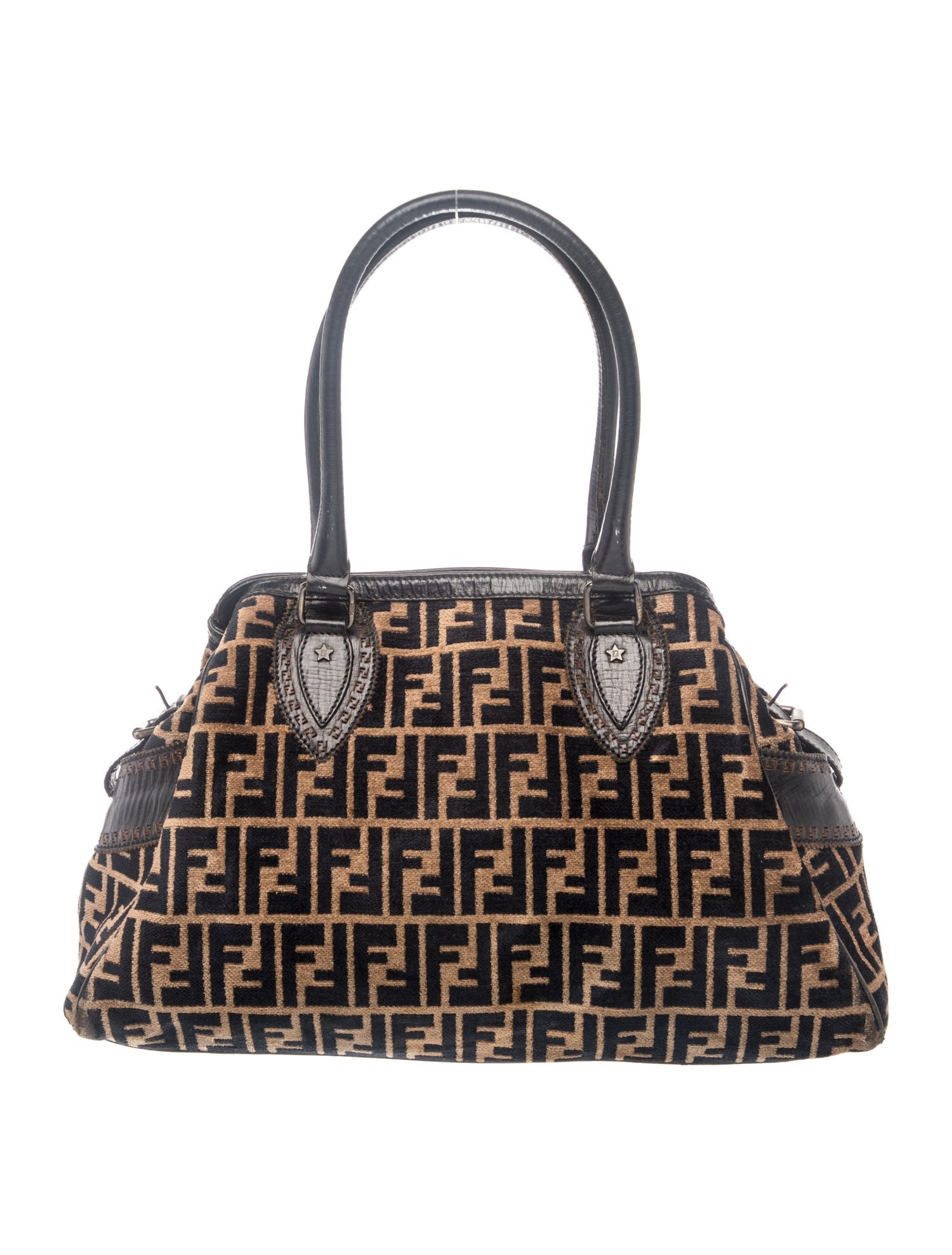 バッグ Fendi Zucca FF Handbag ITALY Fendi Zucca FF Shoulder Bag - Brown Shoulder Bags, Handbags