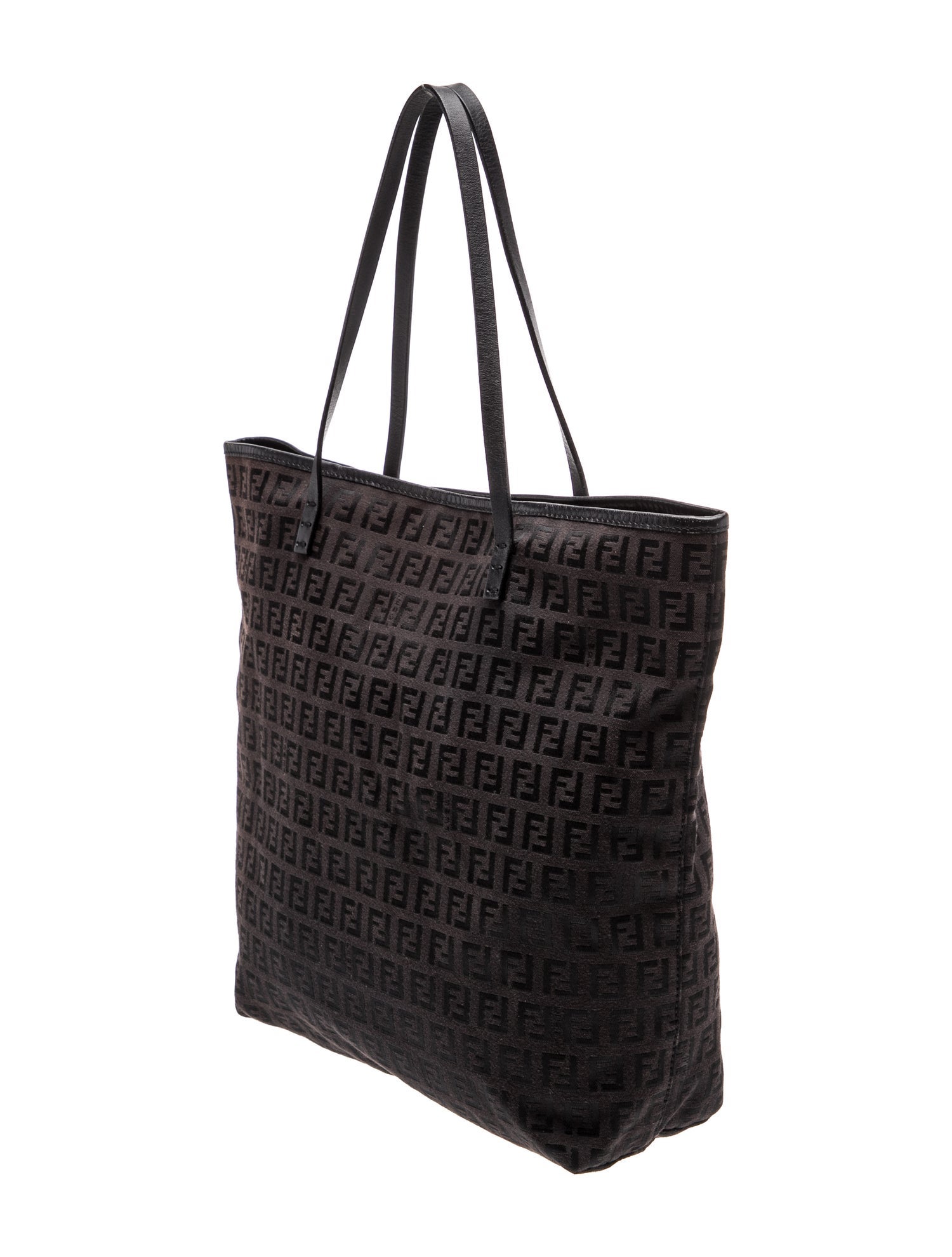 Fendi Zucchino FF Roll Tote Vintage
