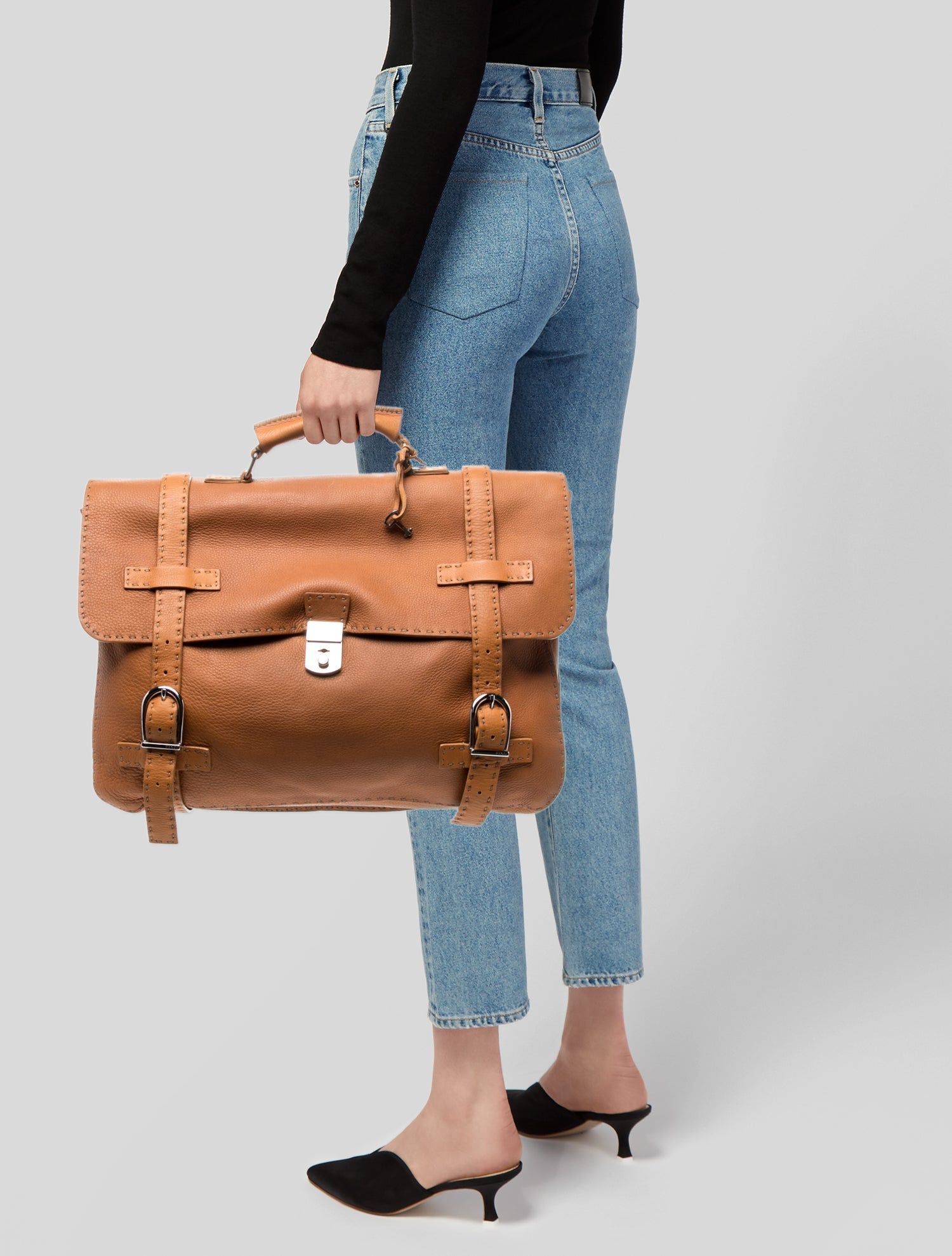 Fendi Selleria Briefcase Vintage