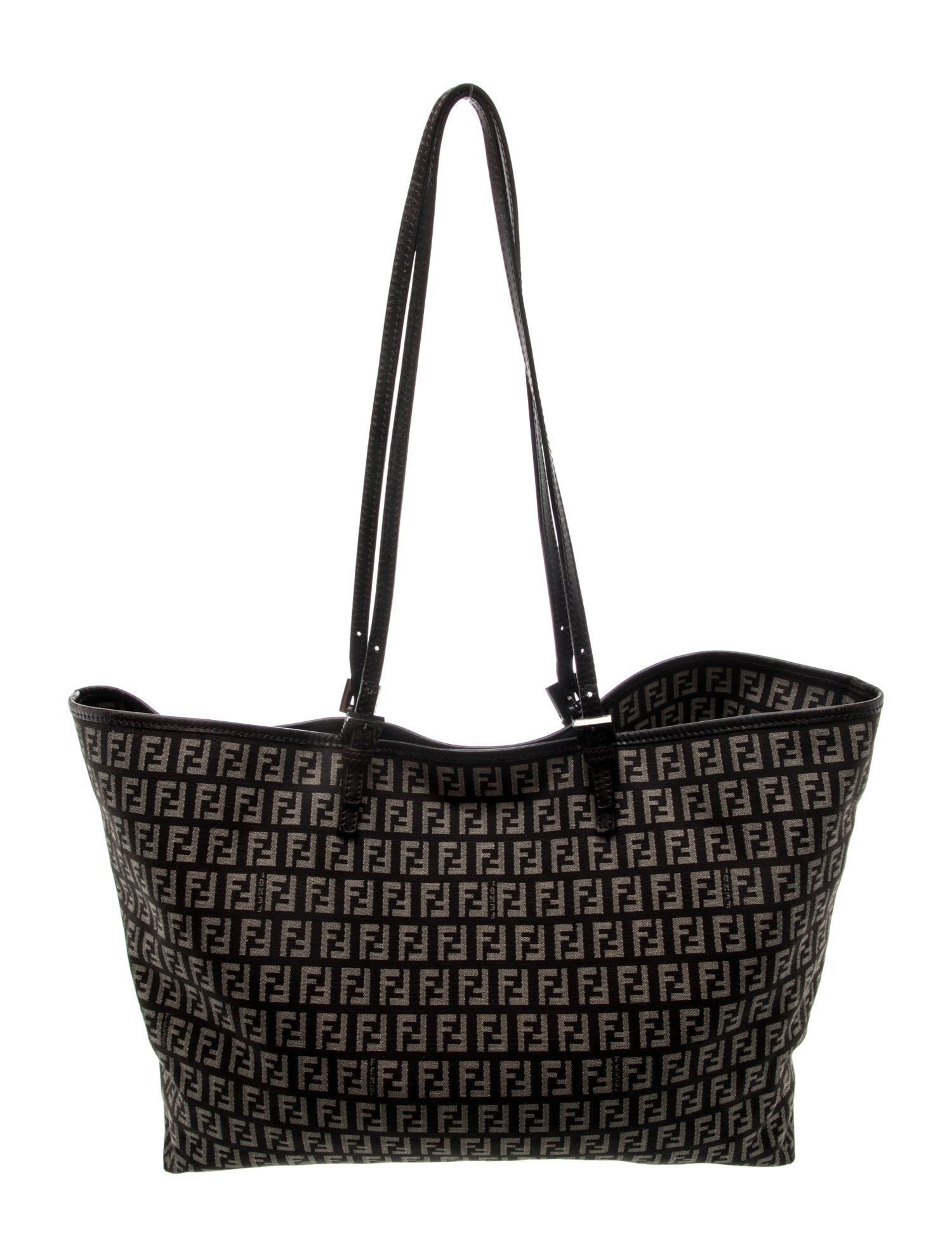 Fendi Zucchino FF Roll Tote Vintage - Brown Totes, Handbags