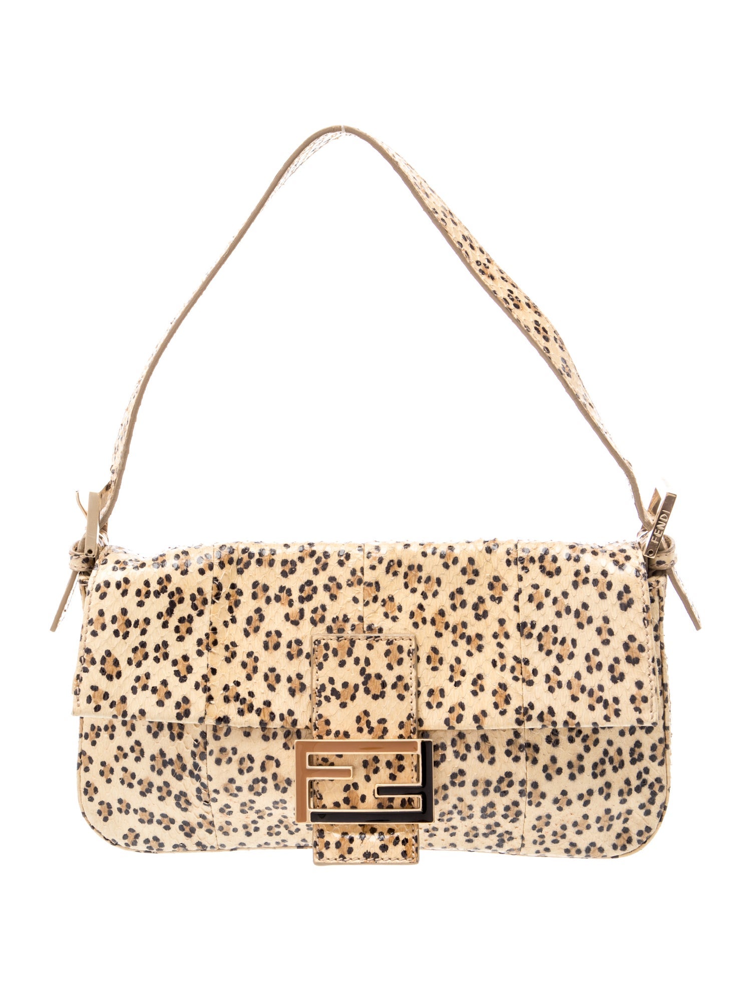 Fendi Zucchino FF Baguette - Neutrals Shoulder Bags, Handbags
