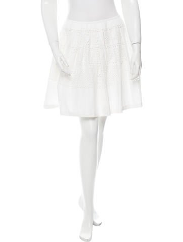 Fendi Laser Cut Mini Skirt