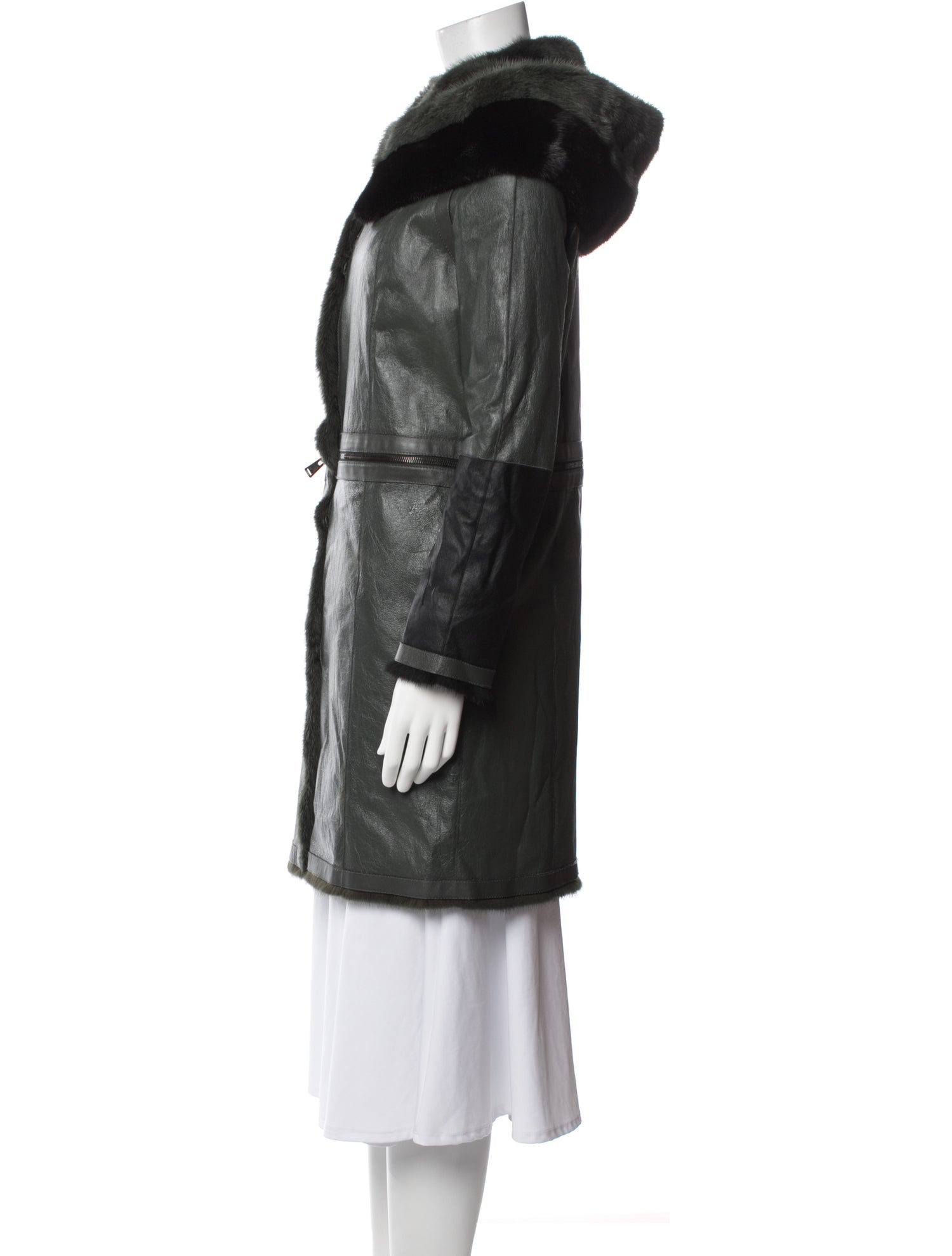 Fendi Lamb Leather Coat