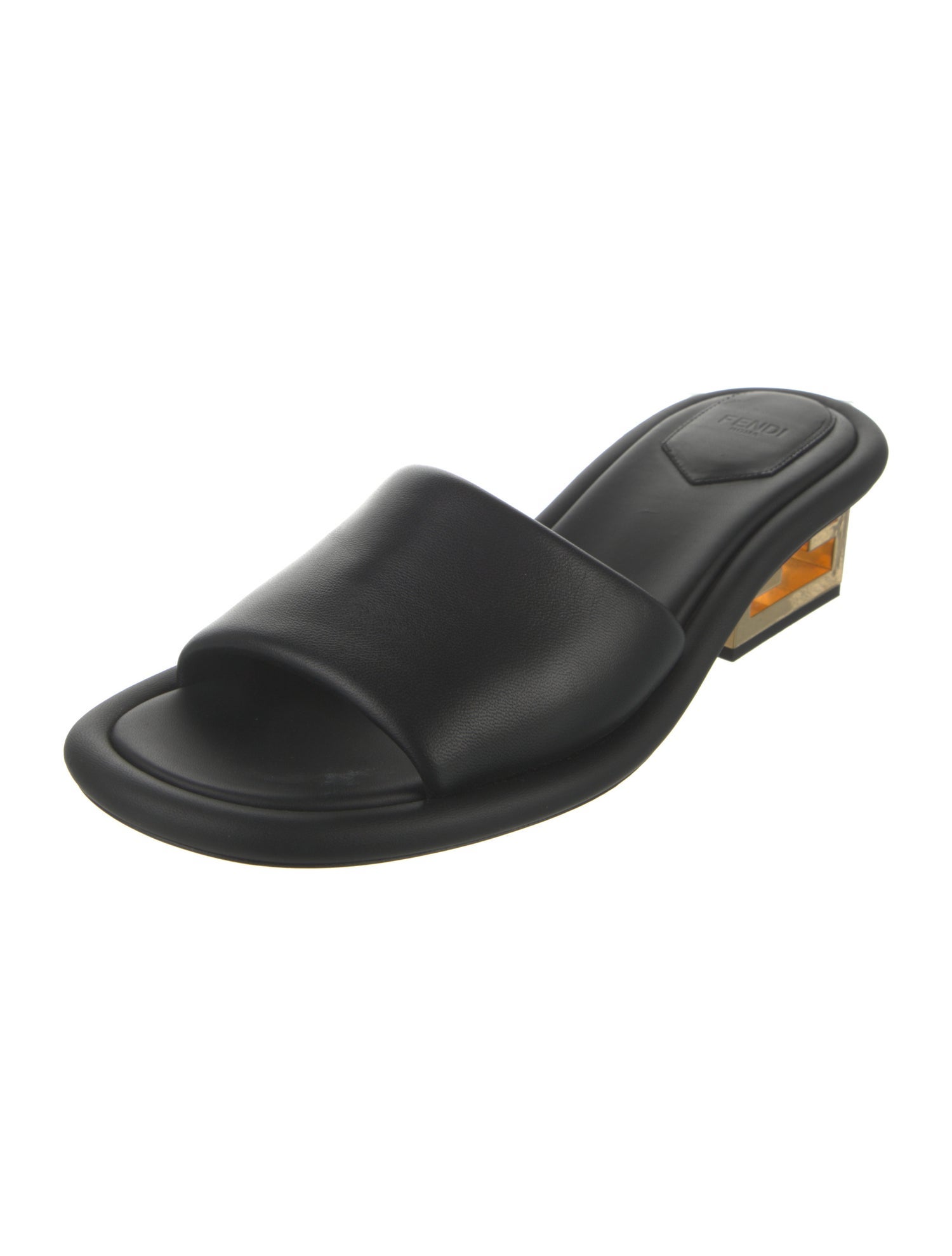 Fendi Leather Slides