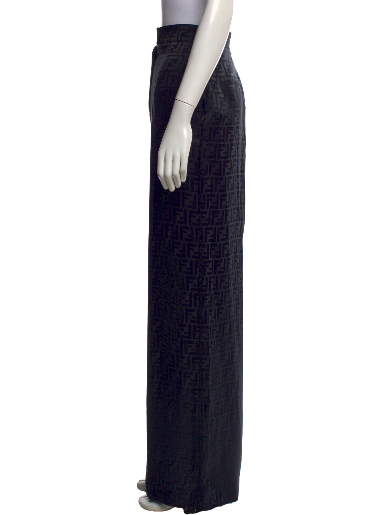 Fendi Silk Wide Leg Pants