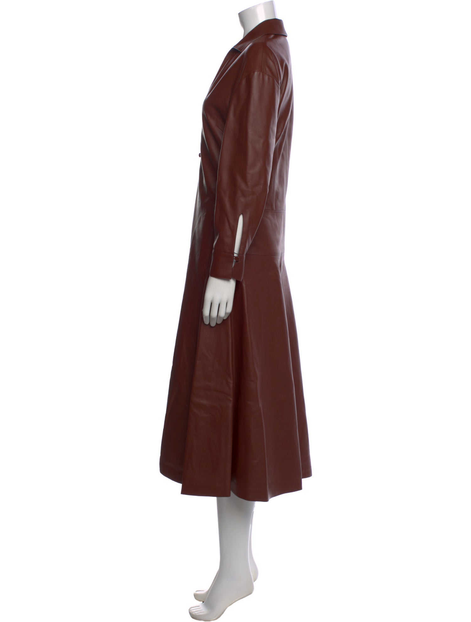 Fendi Leather Long Dress