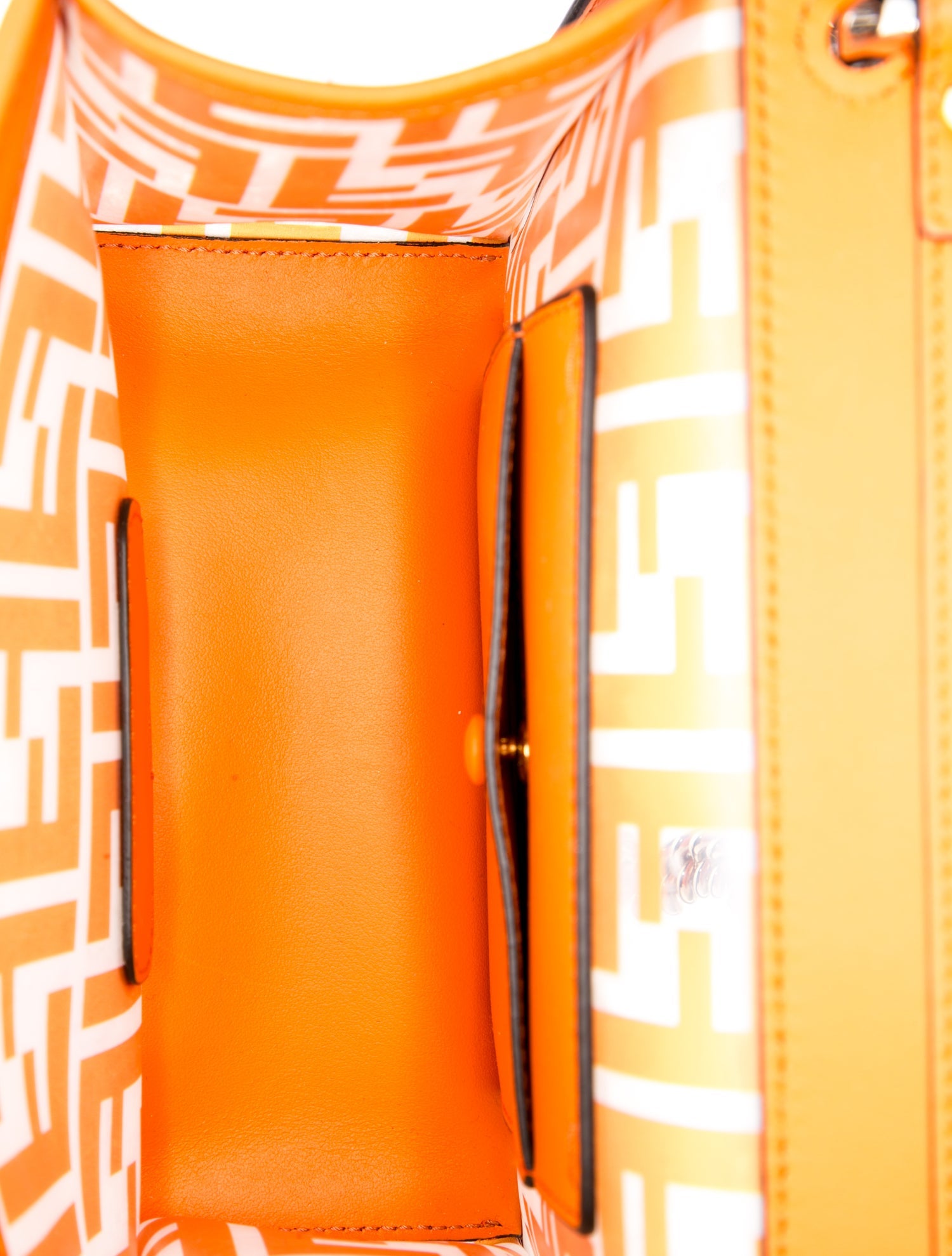 Fendi PVC Kan I Small - Orange Crossbody Bags, Handbags