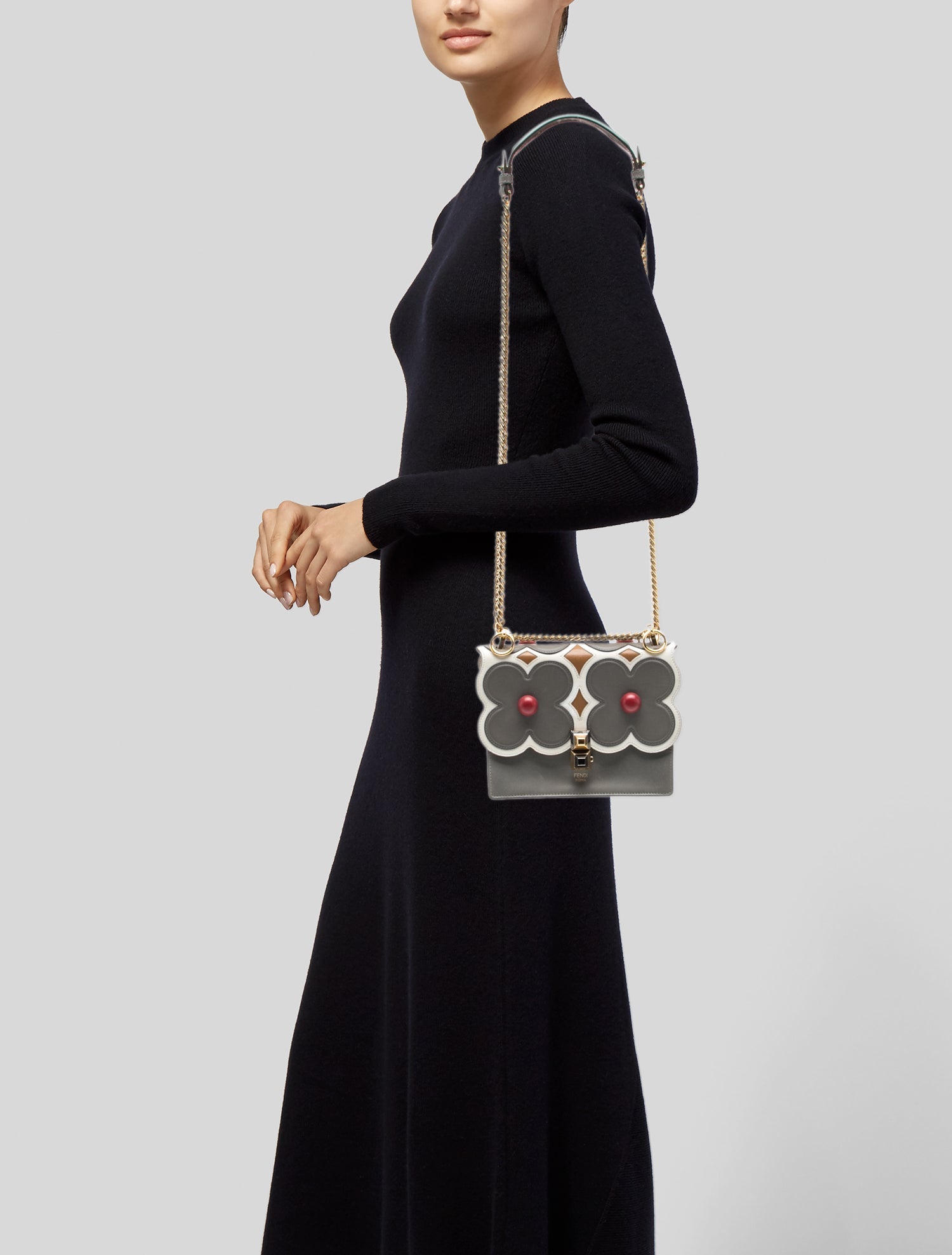 Fendi Mini Fringe Peekaboo Handle Bag - Pink Totes, Handbags