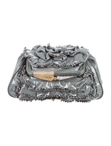 Fendi Pleated & Ruched Clutch