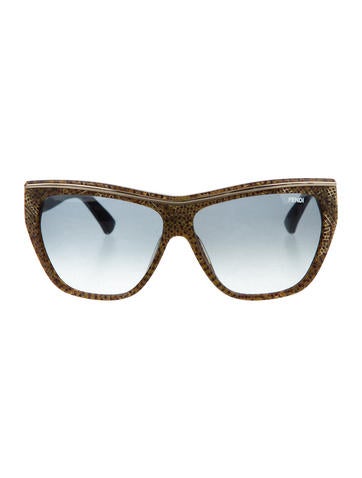 Fendi Marbled Oversize Sunglasses