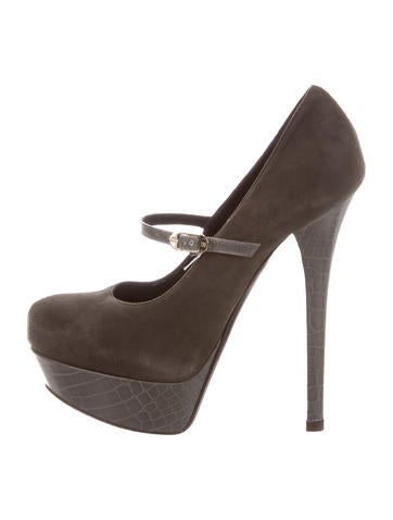 Fendi Suede Platform Pumps
