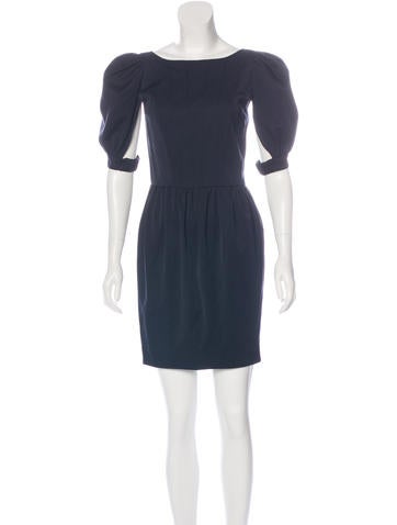 Fendi Wool Short Sleeve Dress