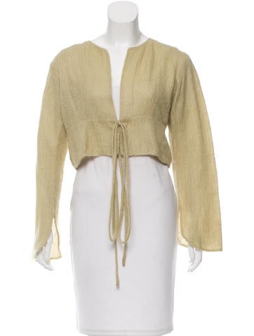 Fendi Knit Cropped Cardigan