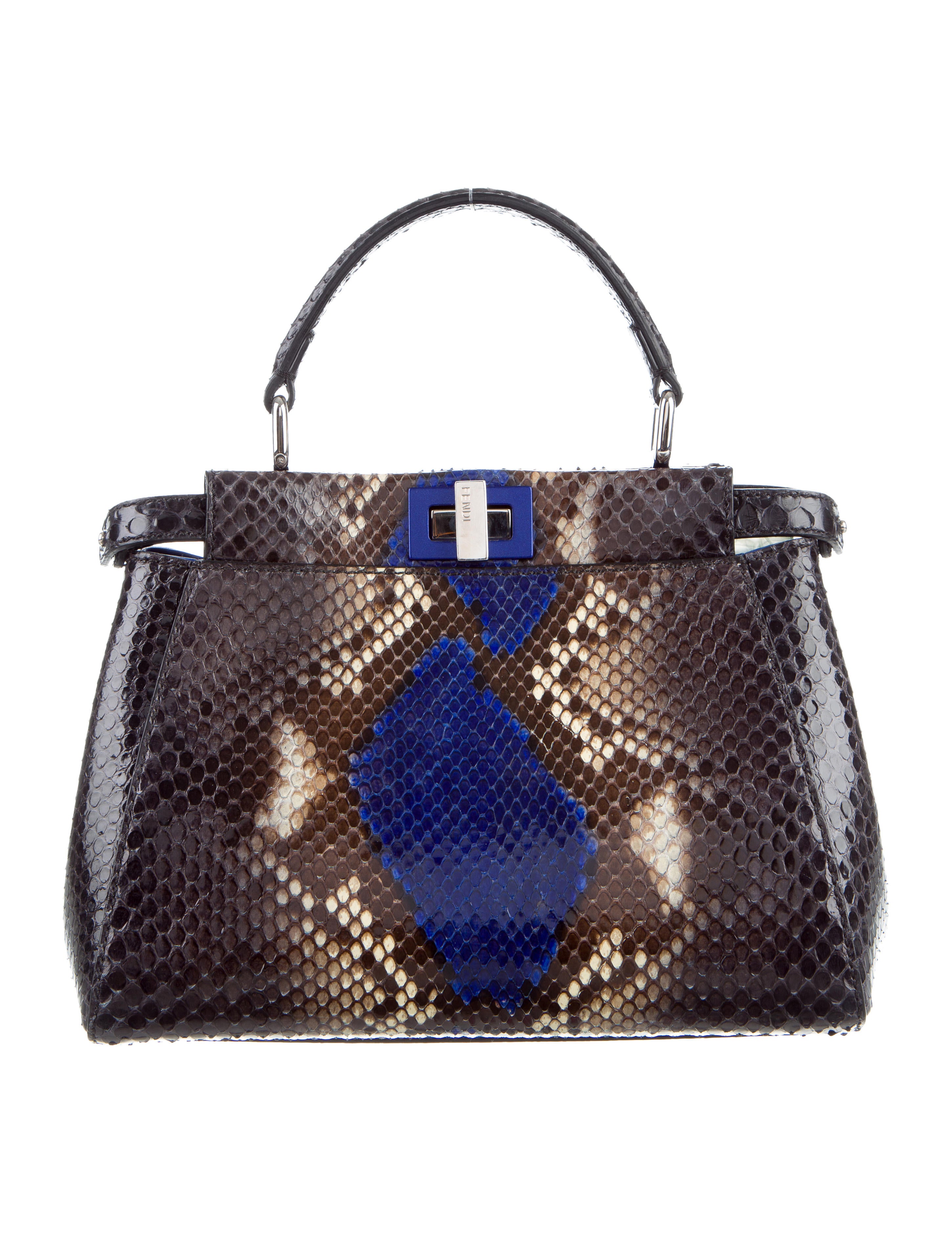 Fendi Mini Python Peekaboo Bag