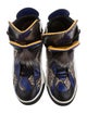 Fendi Python Fur-Trimmed Monster Sneakers