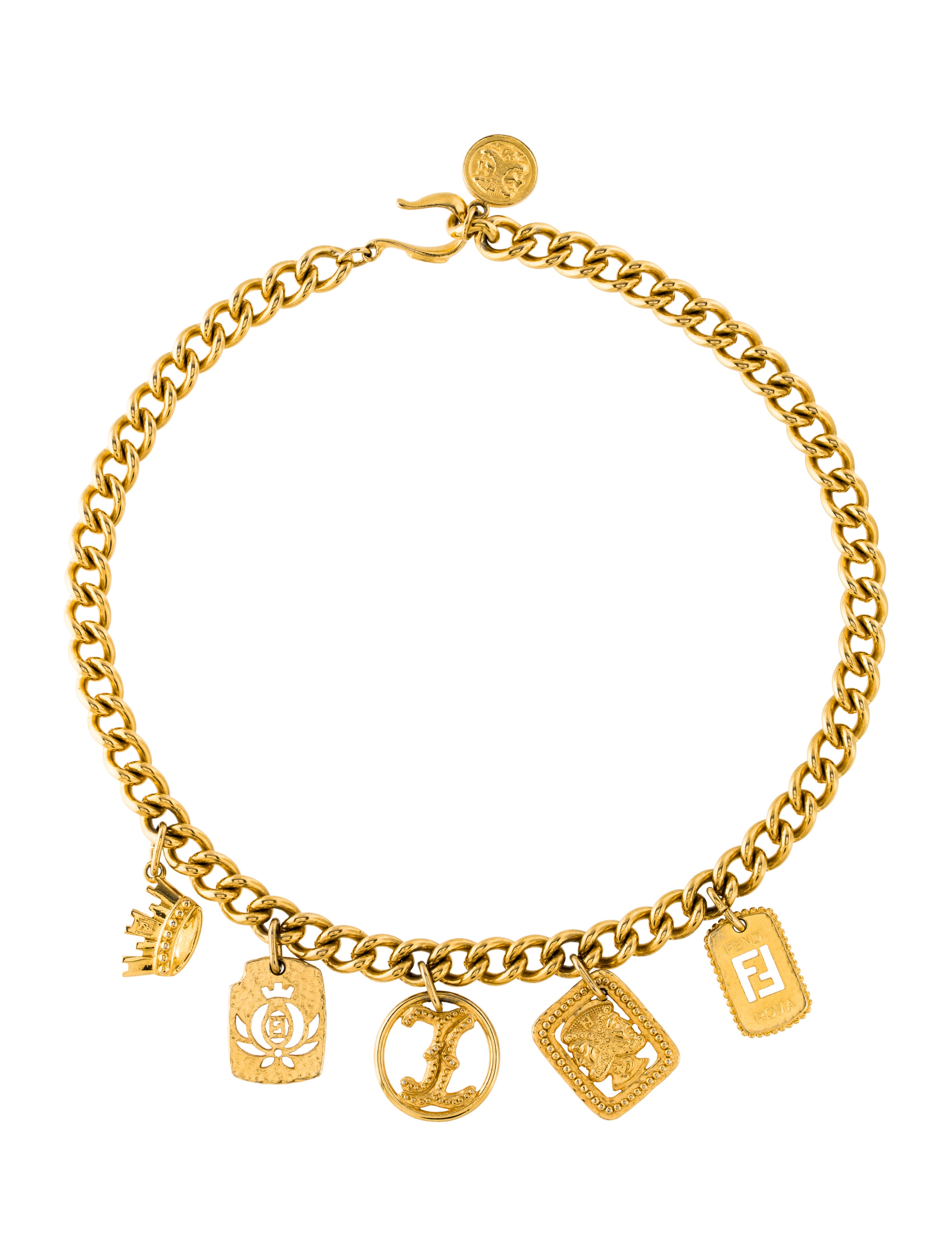 Fendi necklace womens Clearance