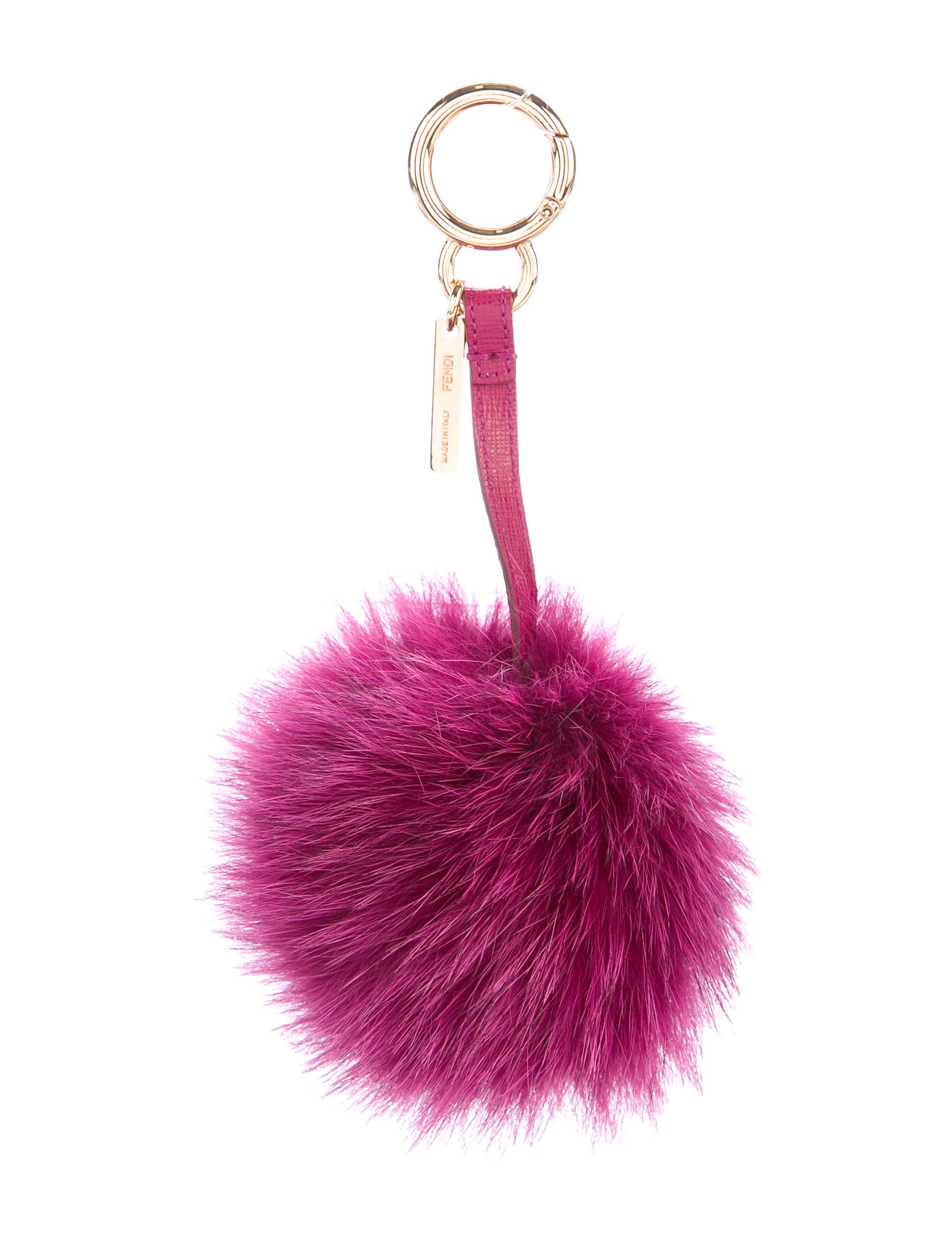 pom fur bag accessory pom Pom Charm  FEN59095 The Bag Pom  Fur Accessories    Fendi