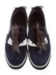 Fendi Fur-Trimmed Monster Slip-On Sneakers